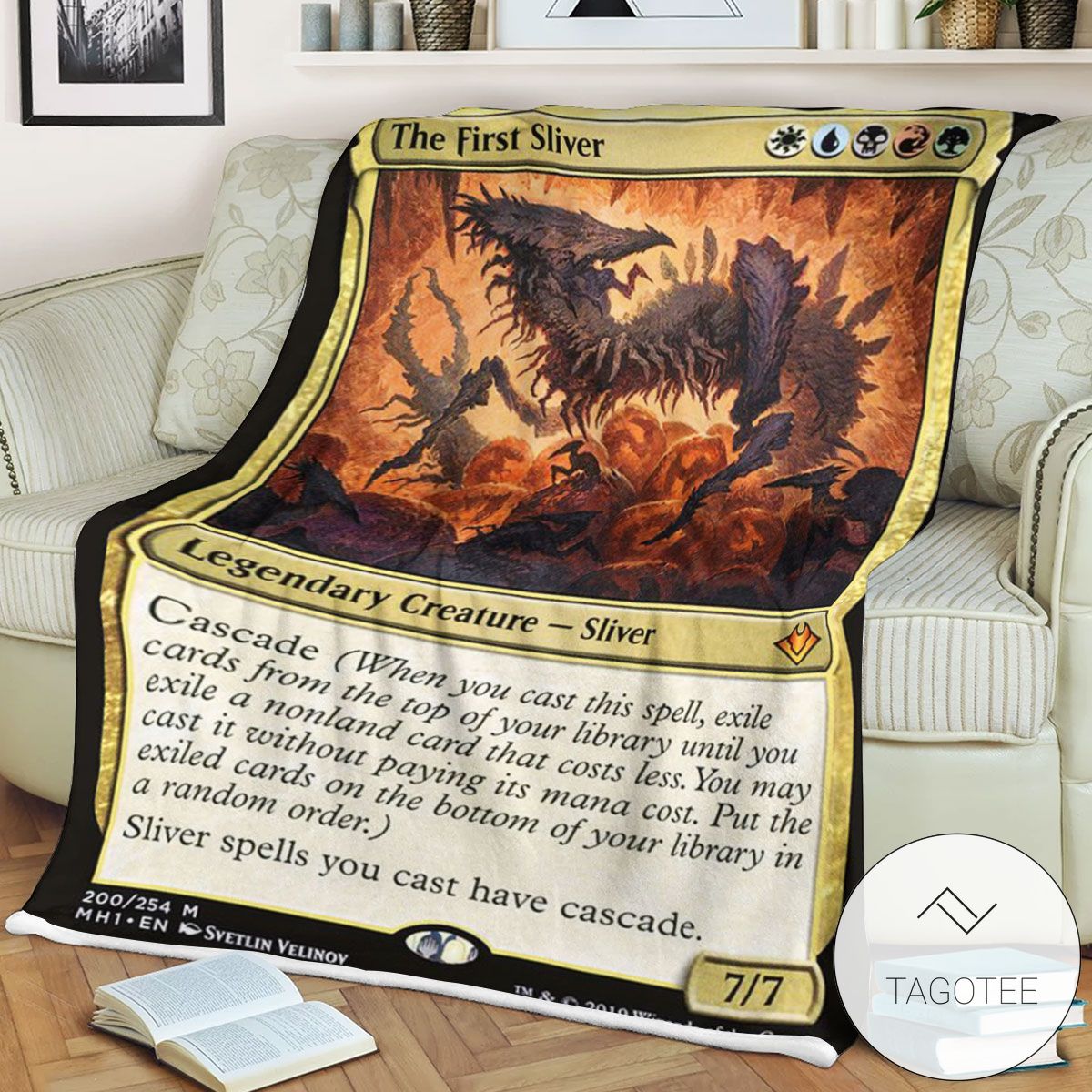 Mh1 200 The First Sliver Mtg Game Magic The Gathering Blanket Mh1 200 The First Sliver Mtg Game Magic The Gathering Blanket