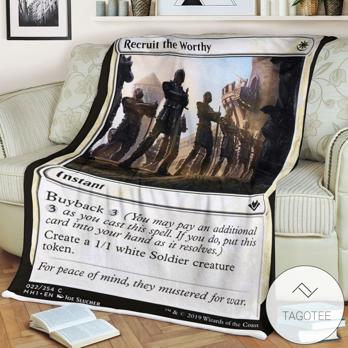 Mh1 22 Recruit The Worthy Mtg Game Magic The Gathering Blanket Mh1 22 Recruit The Worthy Mtg Game Magic The Gathering Blanket