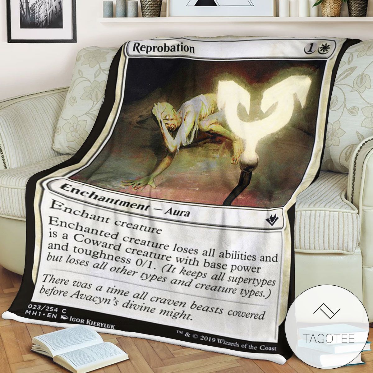Mh1 23 Reprobation Mtg Game Magic The Gathering Blanket Mh1 23 Reprobation Mtg Game Magic The Gathering Blanket