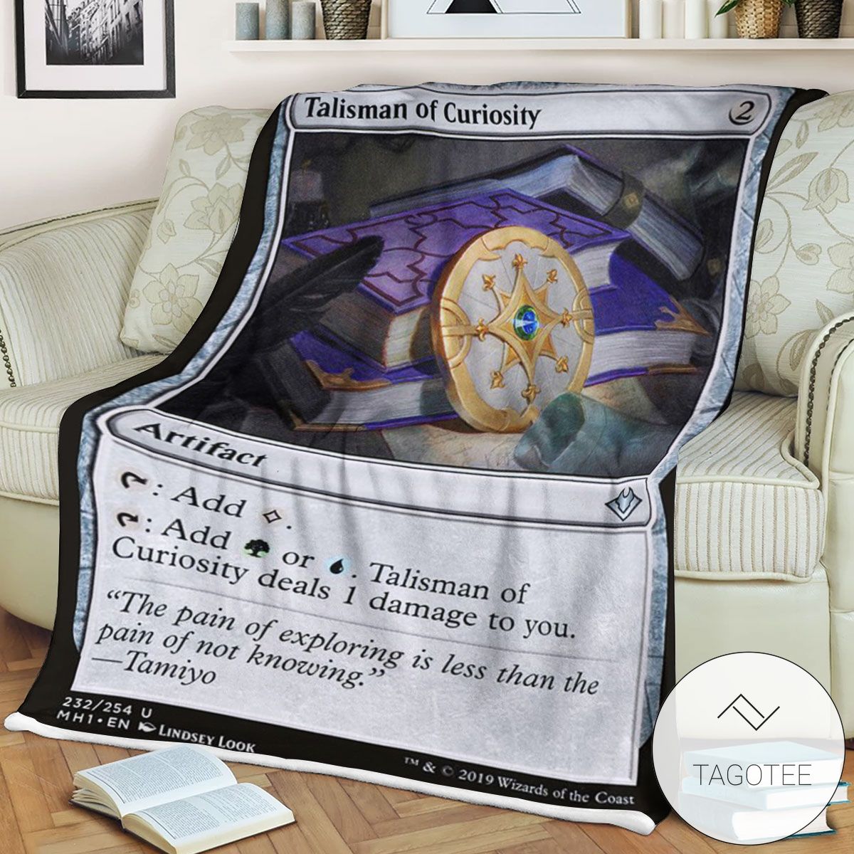 Mh1 232 Talisman Of Curiosity Mtg Game Magic The Gathering Blanket Mh1 232 Talisman Of Curiosity Mtg Game Magic The Gathering Blanket