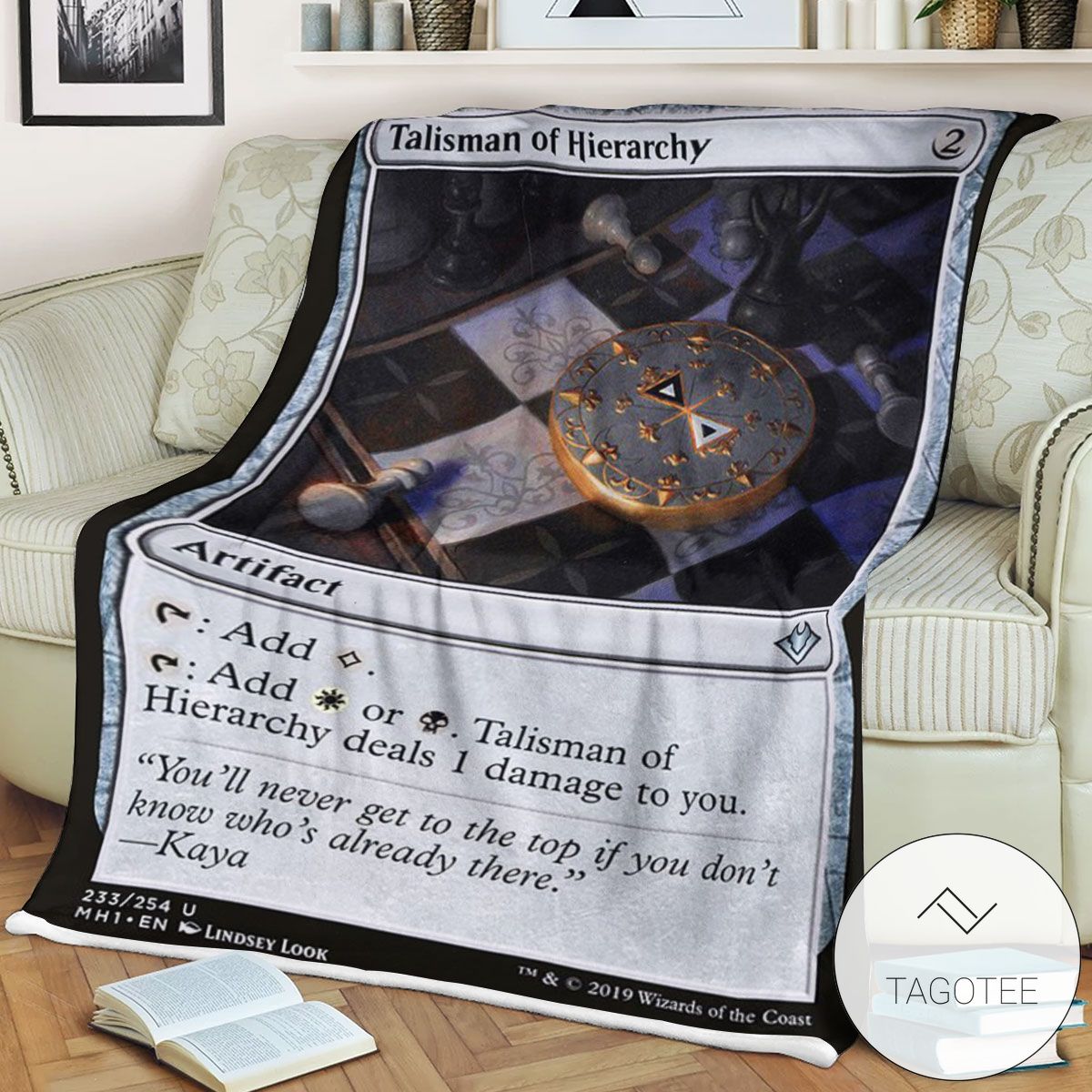 Mh1 233 Talisman Of Hierarchy Mtg Game Magic The Gathering Blanket Mh1 233 Talisman Of Hierarchy Mtg Game Magic The Gathering Blanket