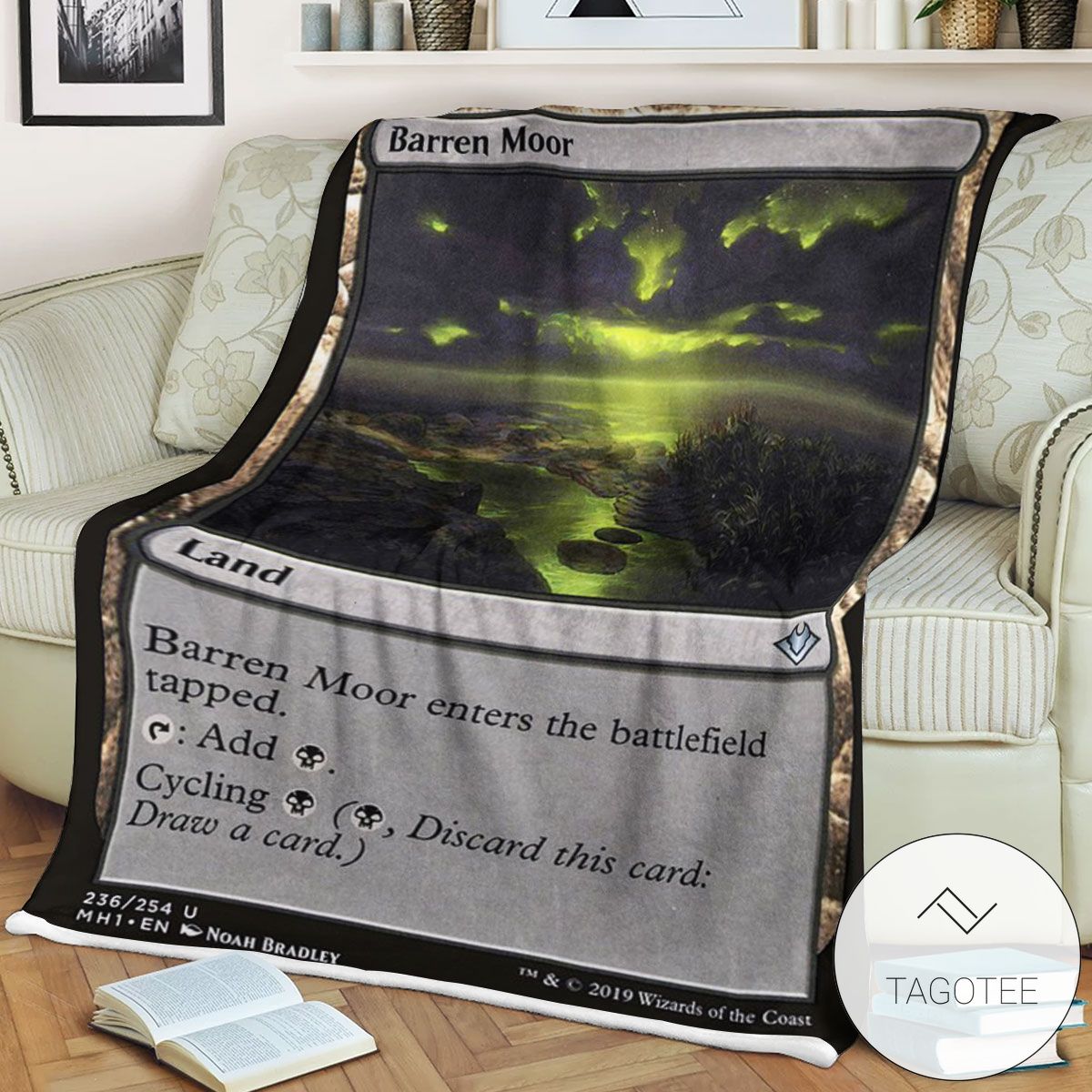 Mh1 236 Barren Moor Mtg Game Magic The Gathering Blanket Mh1 236 Barren Moor Mtg Game Magic The Gathering Blanket