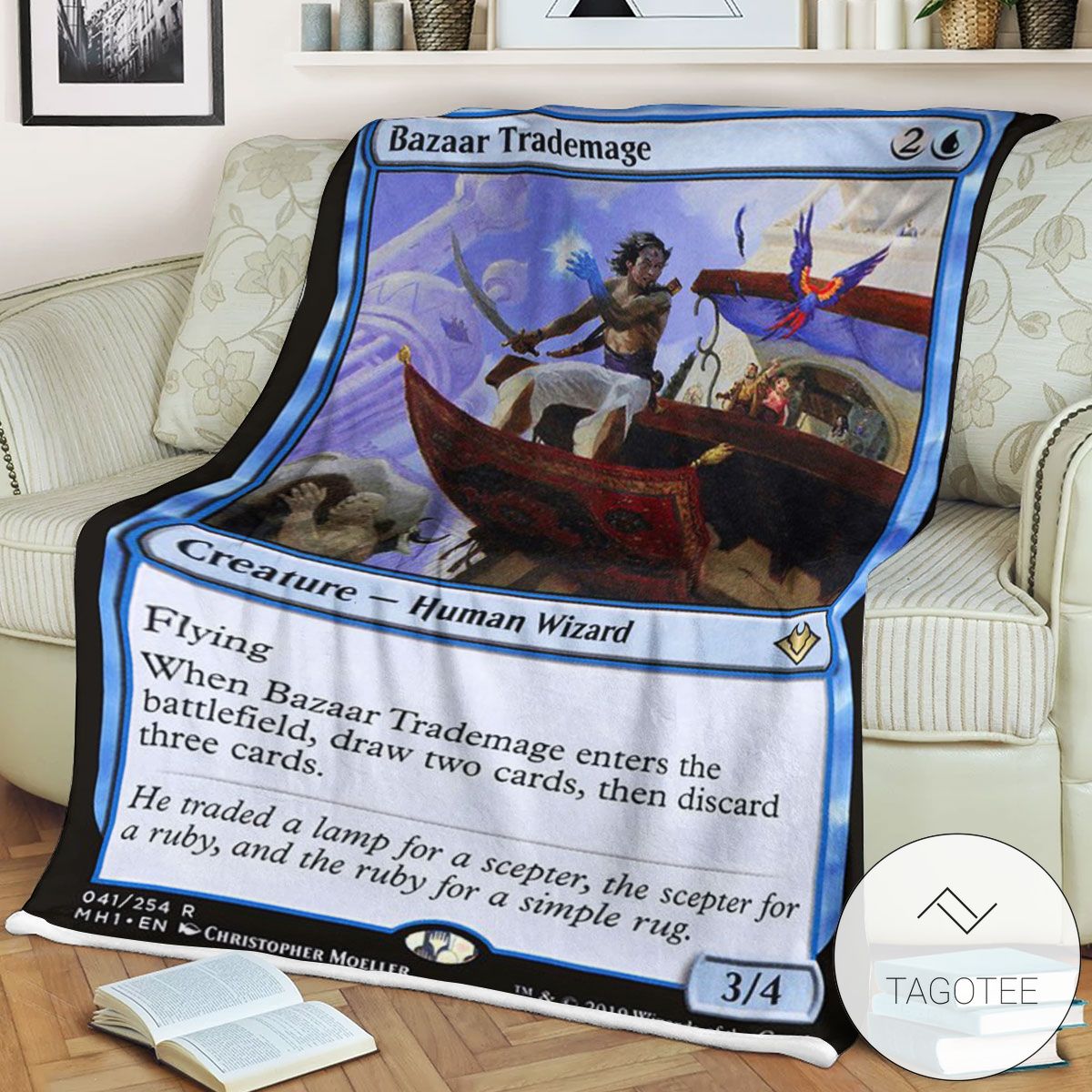 Mh1 41 Bazaar Trademage Mtg Game Magic The Gathering Blanket Mh1 41 Bazaar Trademage Mtg Game Magic The Gathering Blanket