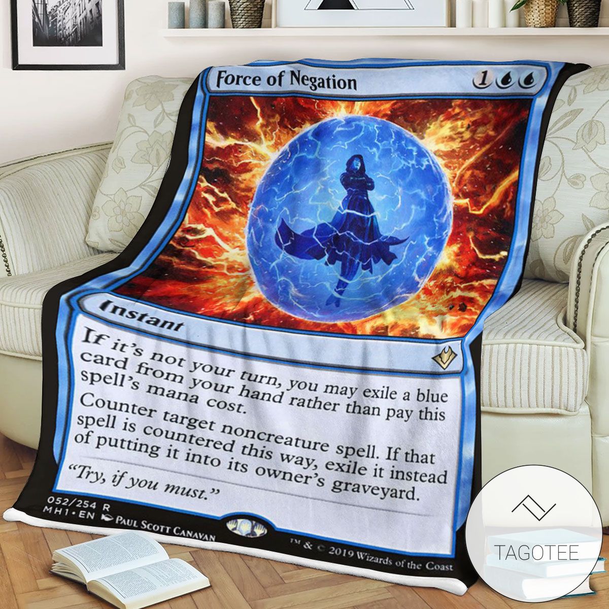 Mh1 52 Force Of Negation Mtg Game Magic The Gathering Blanket Mh1 52 Force Of Negation Mtg Game Magic The Gathering Blanket