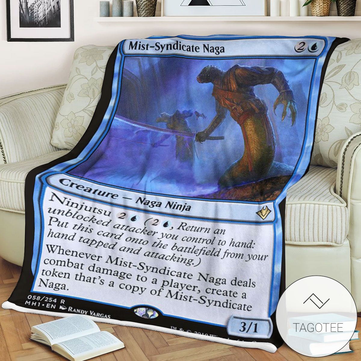 Mh1 58 Mist Syndicate Naga Mtg Game Magic The Gathering Blanket Mh1 58 Mist Syndicate Naga Mtg Game Magic The Gathering Blanket