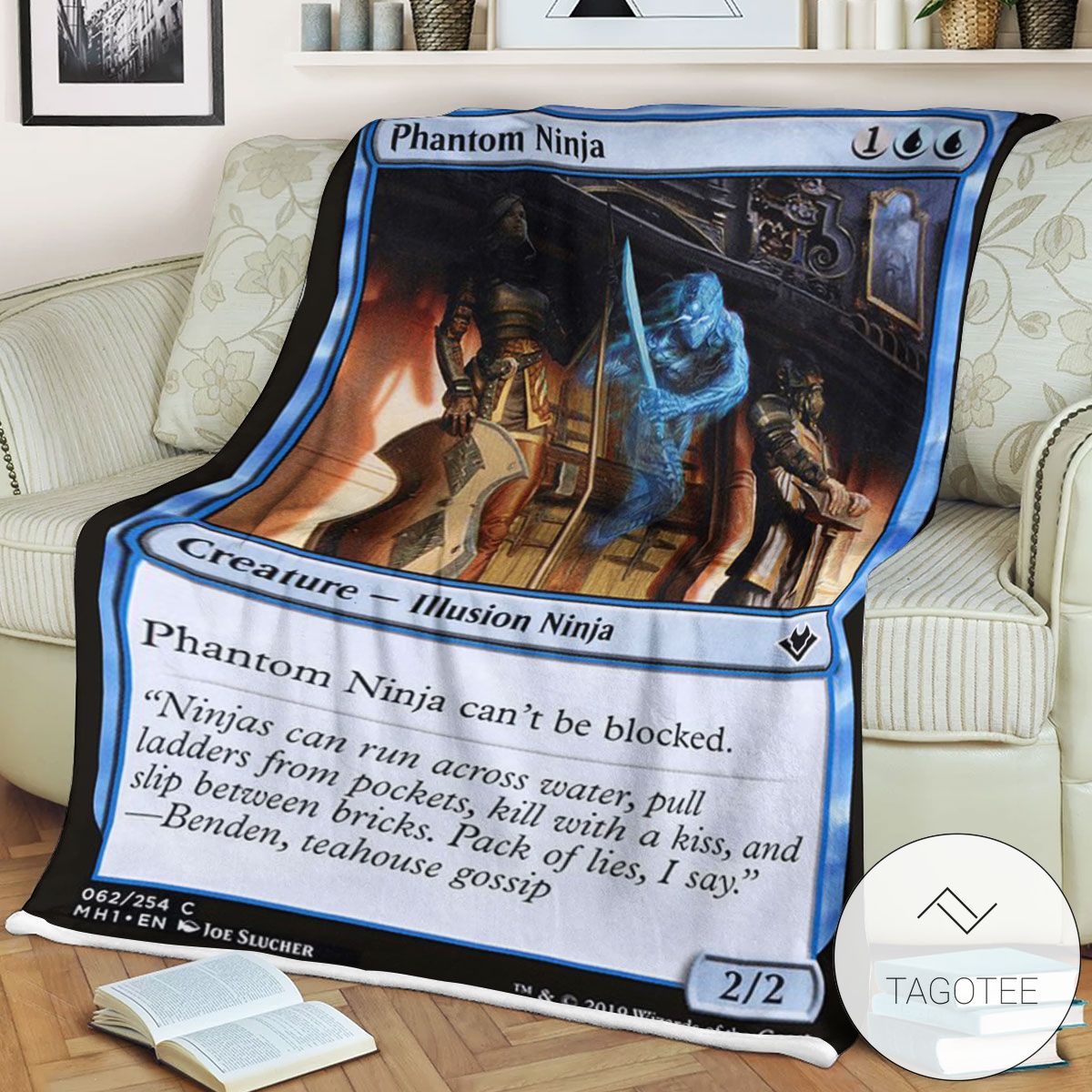 Mh1 62 Phantom Ninja Mtg Game Magic The Gathering Blanket Mh1 62 Phantom Ninja Mtg Game Magic The Gathering Blanket