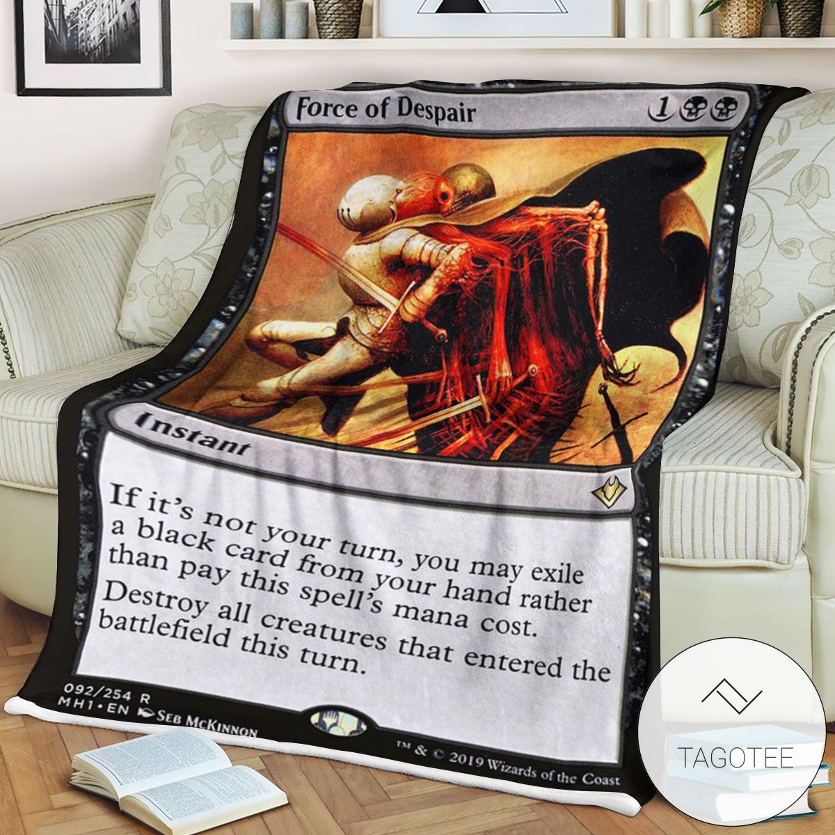 Mh1 92 Force Of Despair Mtg Game Magic The Gathering Blanket Mh1 92 Force Of Despair Mtg Game Magic The Gathering Blanket