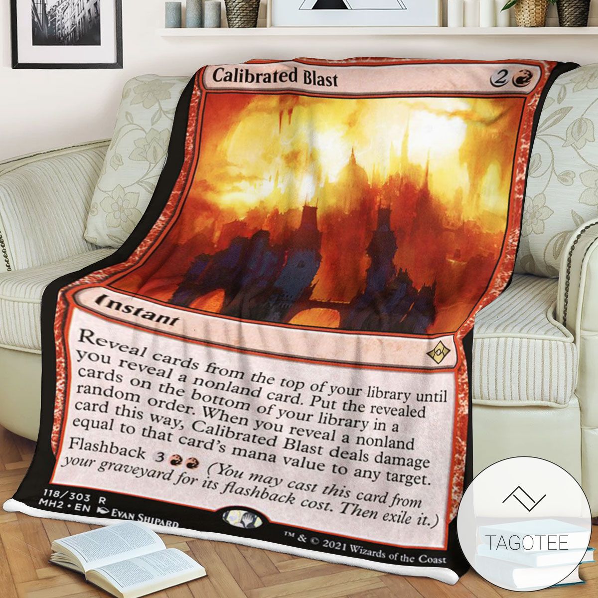 Mh2 118 Calibrated Blast Mtg Game Magic The Gathering Blanket Mh2 118 Calibrated Blast Mtg Game Magic The Gathering Blanket