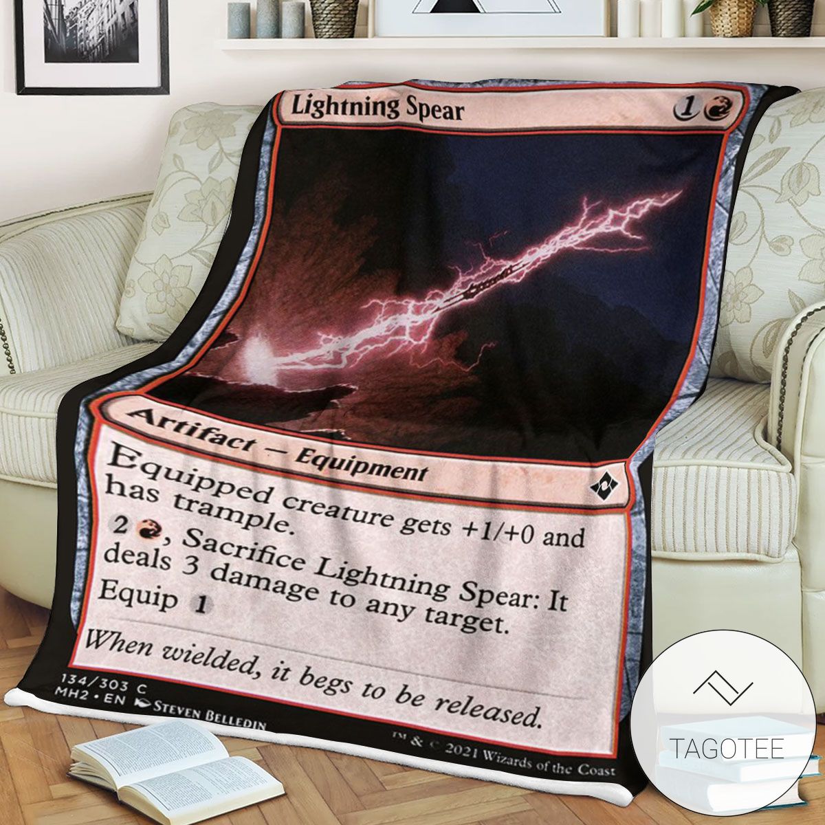 Mh2 134 Lightning Spear Mtg Game Magic The Gathering Blanket Mh2 134 Lightning Spear Mtg Game Magic The Gathering Blanket