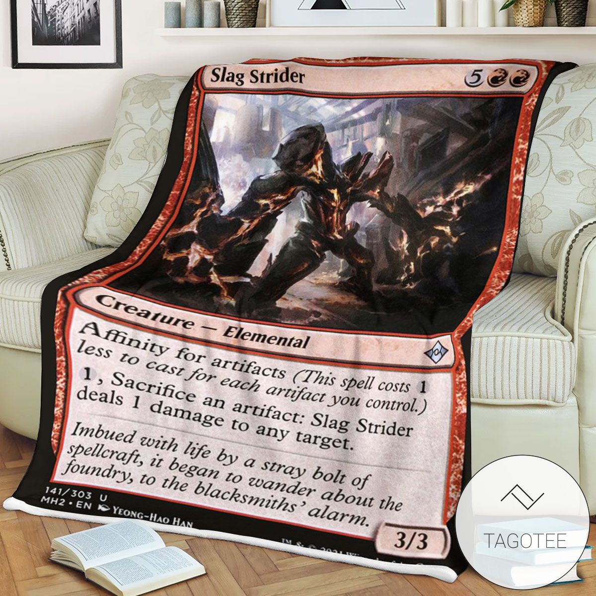 Mh2 141 Slag Strider Mtg Game Magic The Gathering Blanket Mh2 141 Slag Strider Mtg Game Magic The Gathering Blanket