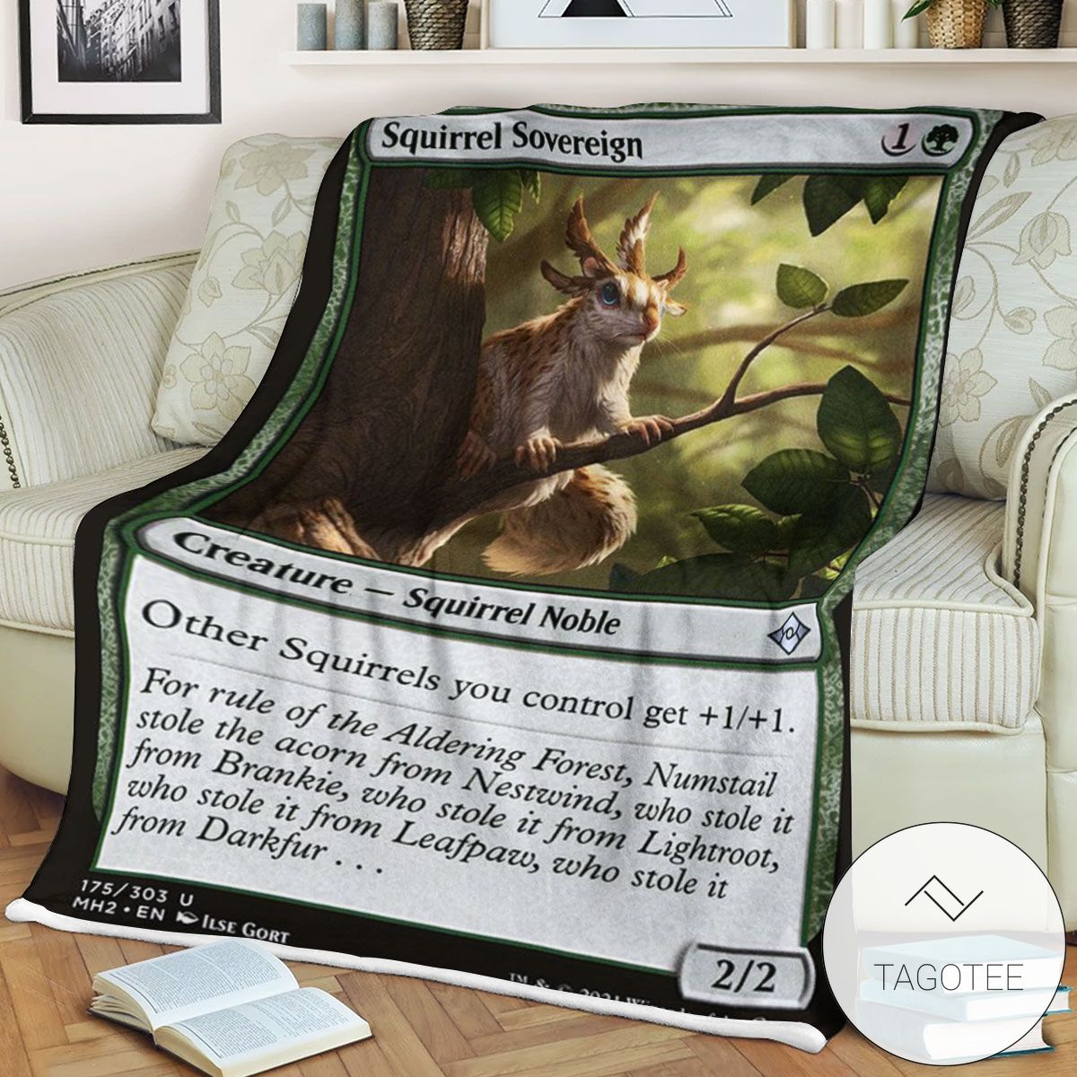 Mh2 175 Squirrel Sovereign Mtg Game Magic The Gathering Blanket Mh2 175 Squirrel Sovereign Mtg Game Magic The Gathering Blanket