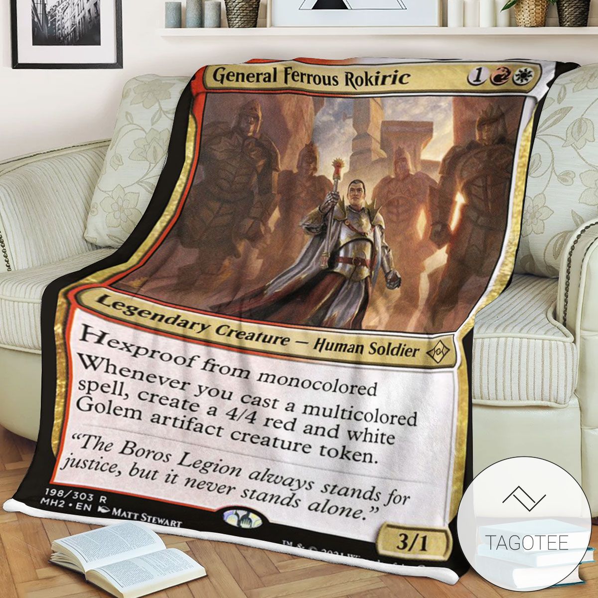 Mh2 198 General Ferrous Rokiric Mtg Game Magic The Gathering Blanket Mh2 198 General Ferrous Rokiric Mtg Game Magic The Gathering Blanket