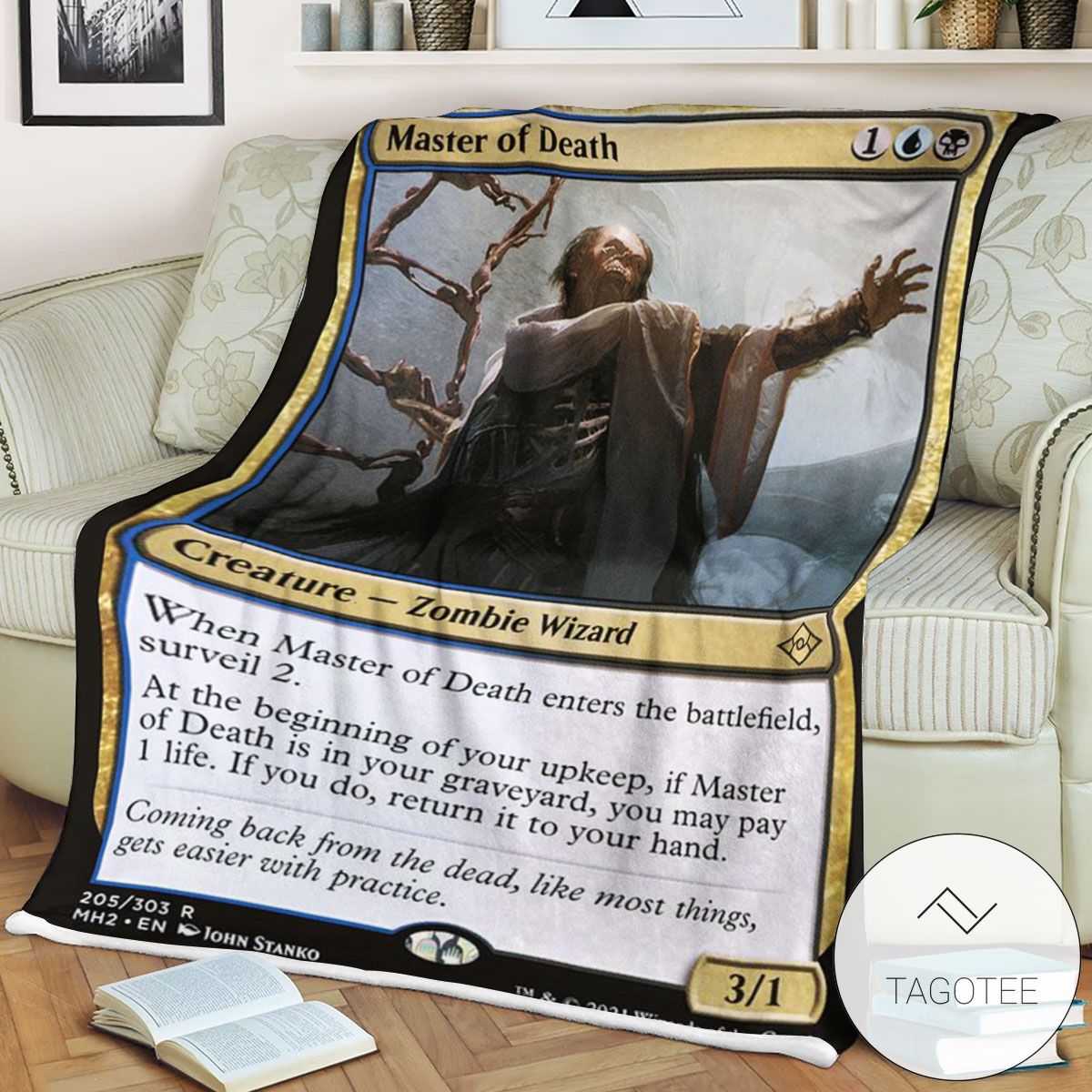 Mh2 205 Master Of Death Mtg Game Magic The Gathering Blanket Mh2 205 Master Of Death Mtg Game Magic The Gathering Blanket
