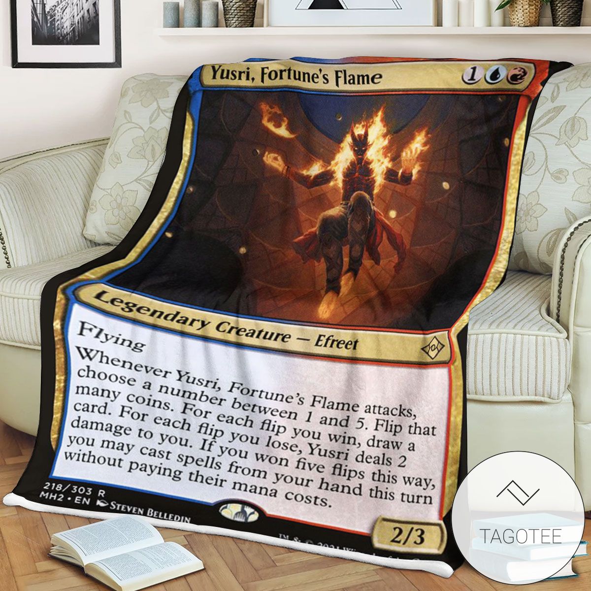 Mh2 218 Yusri Fortune S Flame Mtg Game Magic The Gathering Blanket Mh2 218 Yusri Fortune S Flame Mtg Game Magic The Gathering Blanket