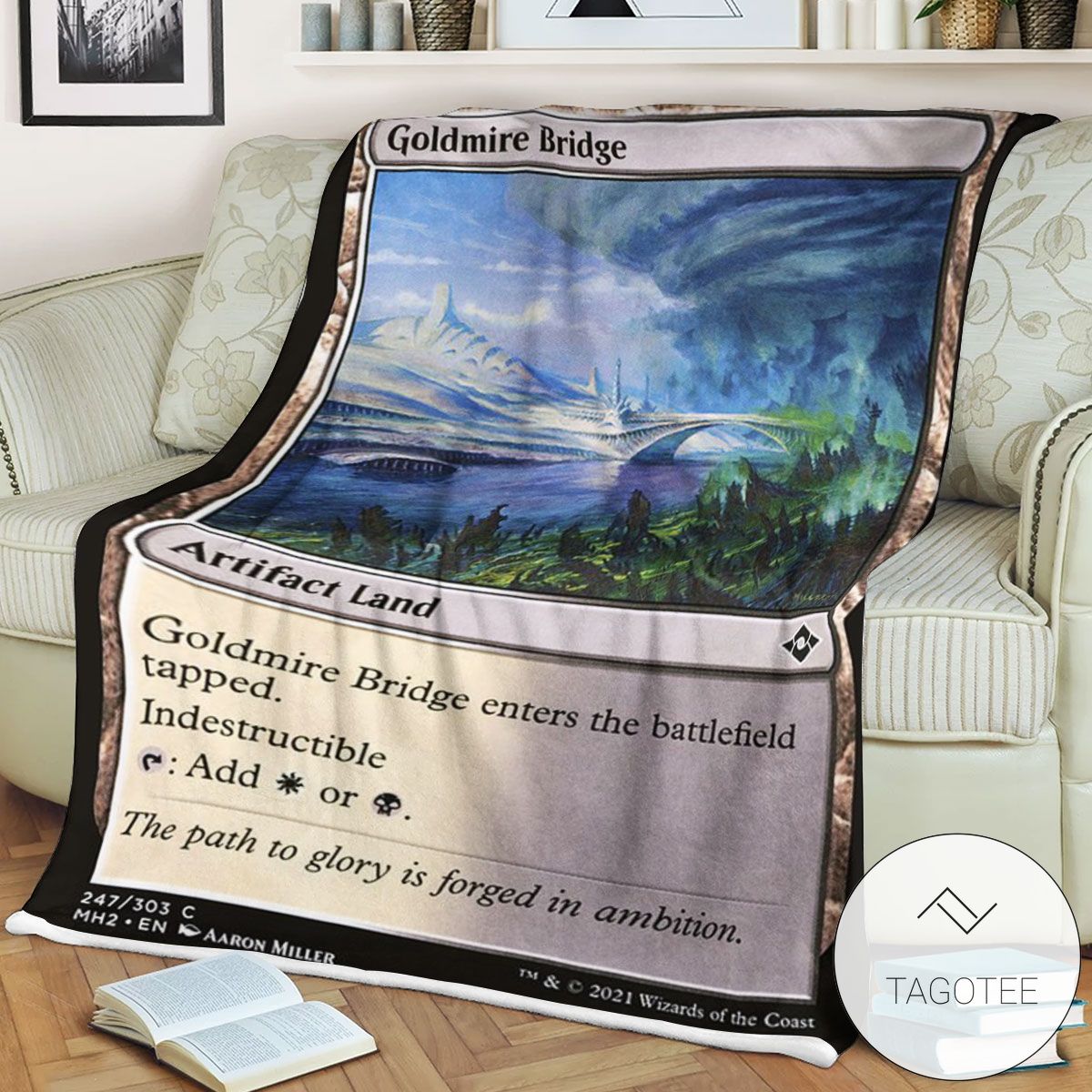 Mh2 247 Goldmire Bridge Mtg Game Magic The Gathering Blanket Mh2 247 Goldmire Bridge Mtg Game Magic The Gathering Blanket