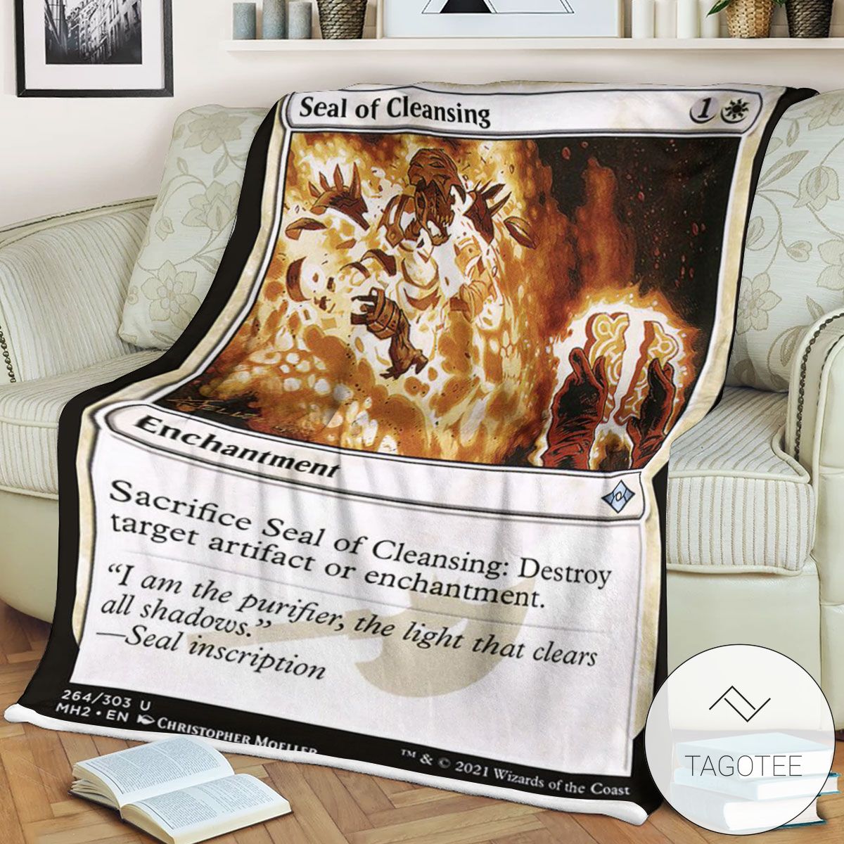 Mh2 264 Seal Of Cleansing Mtg Game Magic The Gathering Blanket Mh2 264 Seal Of Cleansing Mtg Game Magic The Gathering Blanket