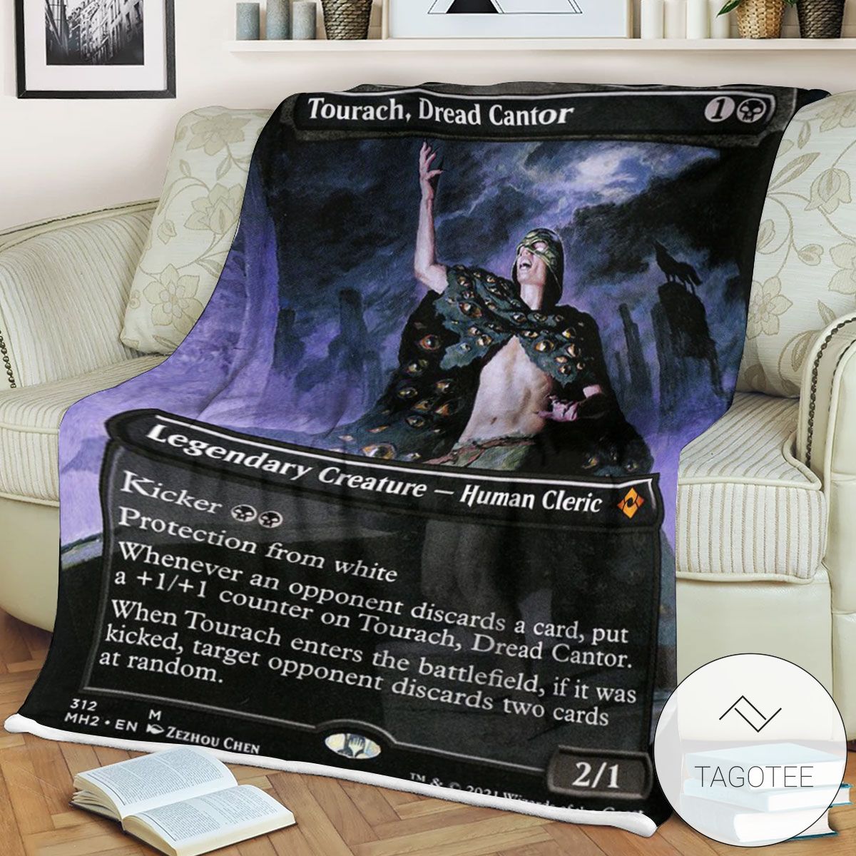 Mh2 312 Tourach Dread Cantor Mtg Game Magic The Gathering Blanket Mh2 312 Tourach Dread Cantor Mtg Game Magic The Gathering Blanket