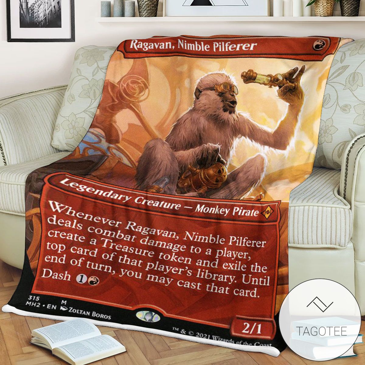 Mh2 315 Ragavan Nimble Pilferer Mtg Game Magic The Gathering Blanket Mh2 315 Ragavan Nimble Pilferer Mtg Game Magic The Gathering Blanket