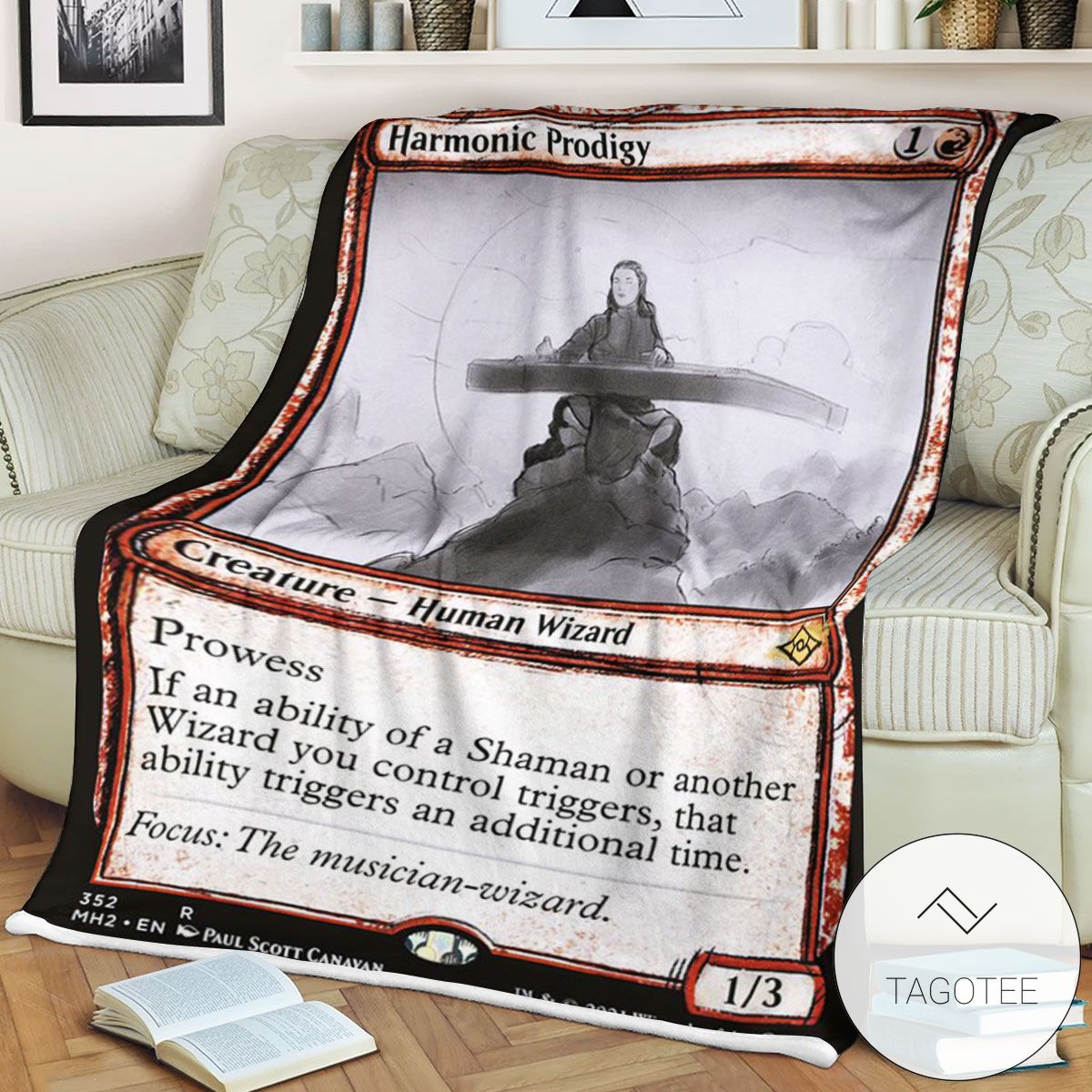 Mh2 352 Harmonic Prodigy Mtg Game Magic The Gathering Blanket Mh2 352 Harmonic Prodigy Mtg Game Magic The Gathering Blanket
