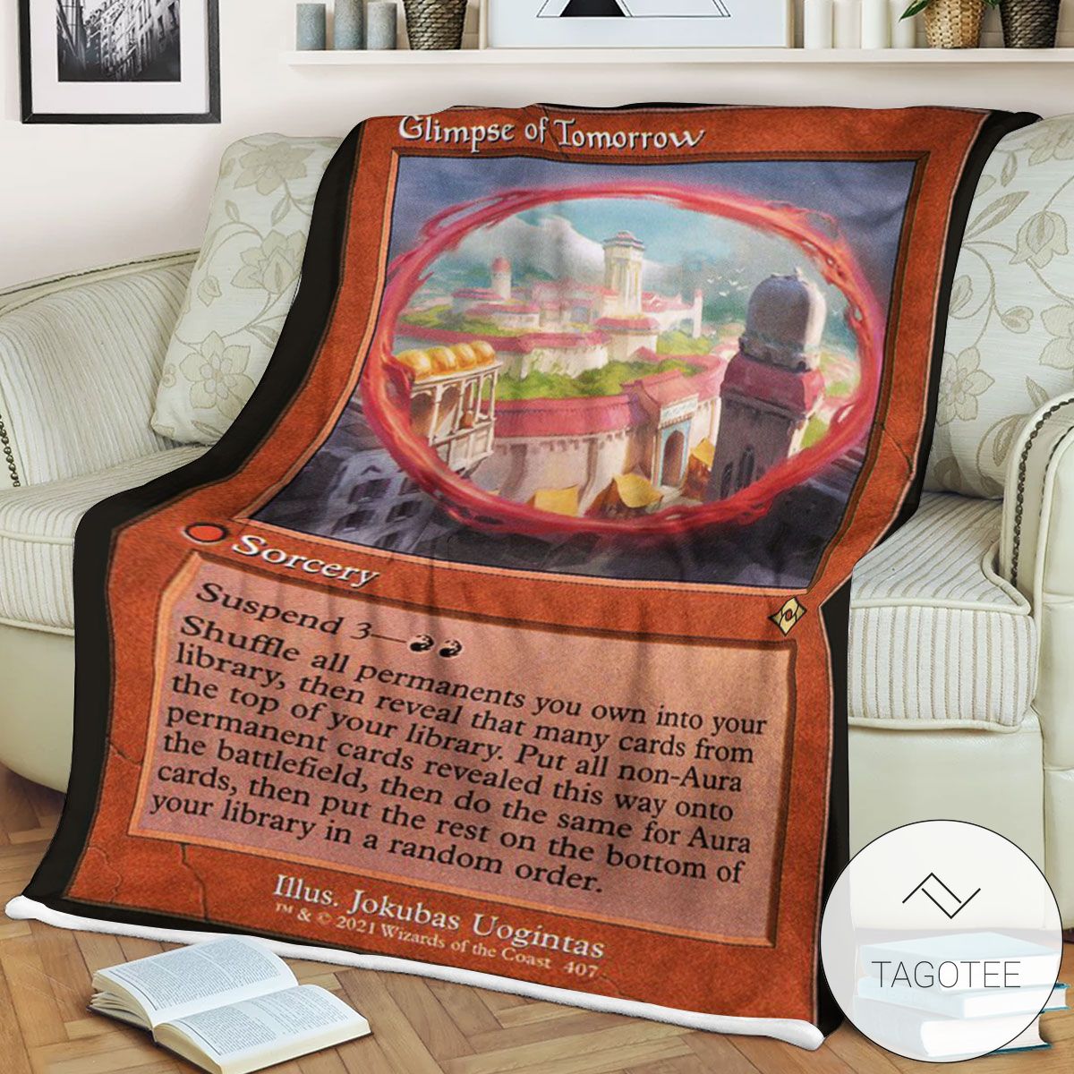Mh2 407 Glimpse Of Tomorrow Mtg Game Magic The Gathering Blanket Mh2 407 Glimpse Of Tomorrow Mtg Game Magic The Gathering Blanket