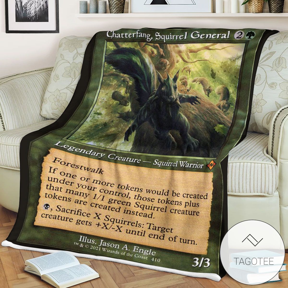 Mh2 410 Chatterfang Squirrel General Mtg Game Magic The Gathering Blanket Mh2 410 Chatterfang Squirrel General Mtg Game Magic The Gathering Blanket