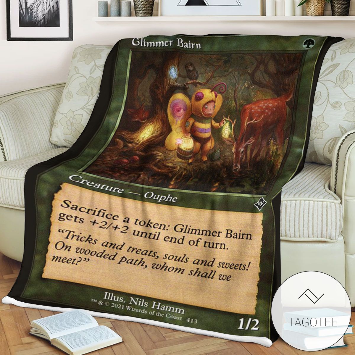 Mh2 413 Glimmer Bairn Mtg Game Magic The Gathering Blanket Mh2 413 Glimmer Bairn Mtg Game Magic The Gathering Blanket