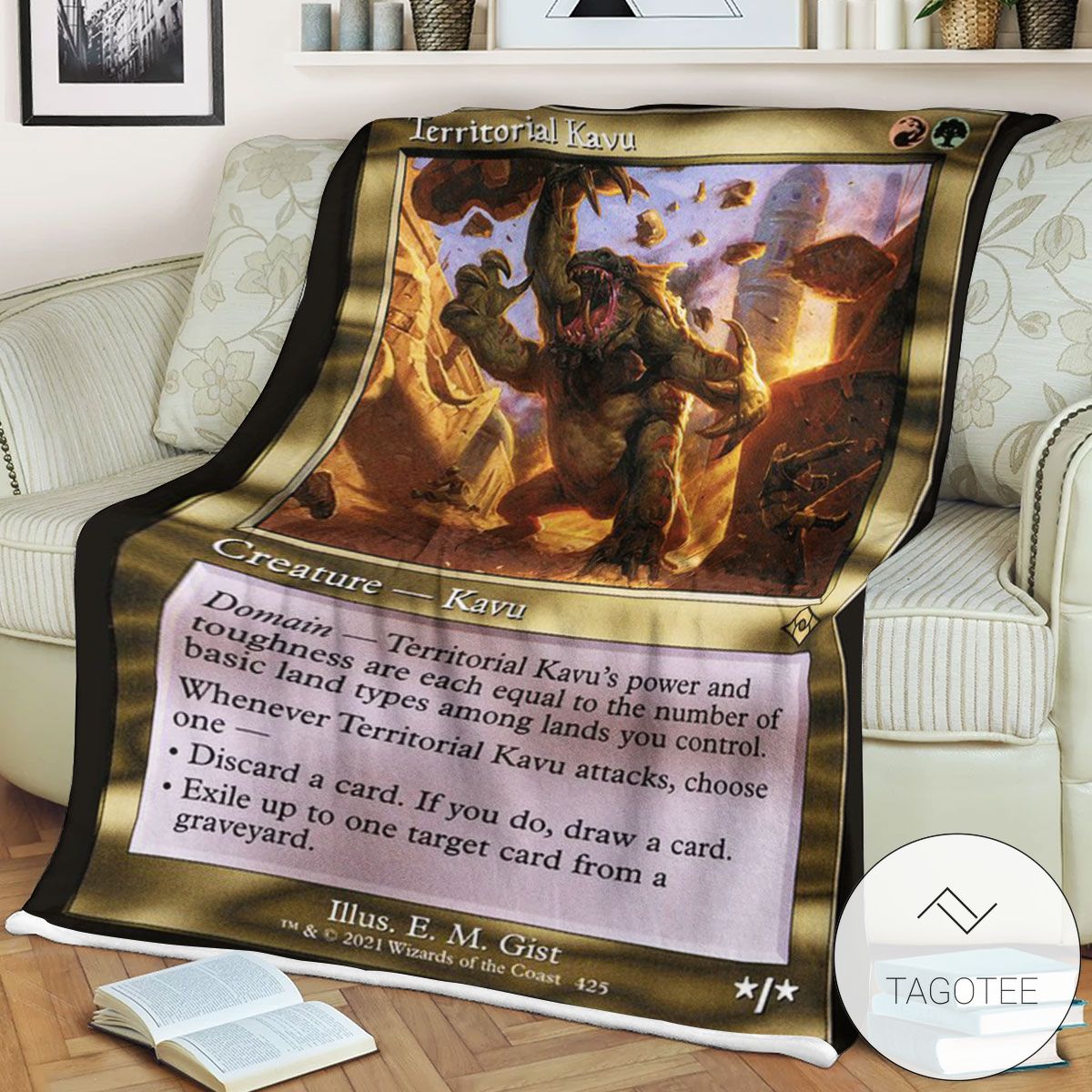 Mh2 425 Territorial Kavu Mtg Game Magic The Gathering Blanket Mh2 425 Territorial Kavu Mtg Game Magic The Gathering Blanket