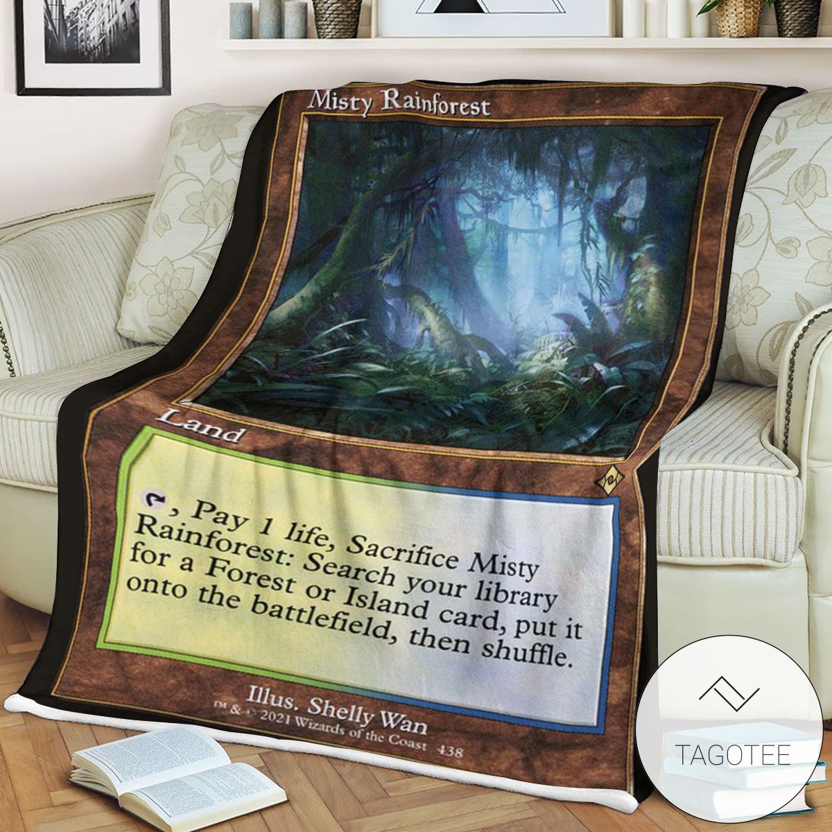 Mh2 438 Misty Rainforest Mtg Game Magic The Gathering Blanket Mh2 438 Misty Rainforest Mtg Game Magic The Gathering Blanket