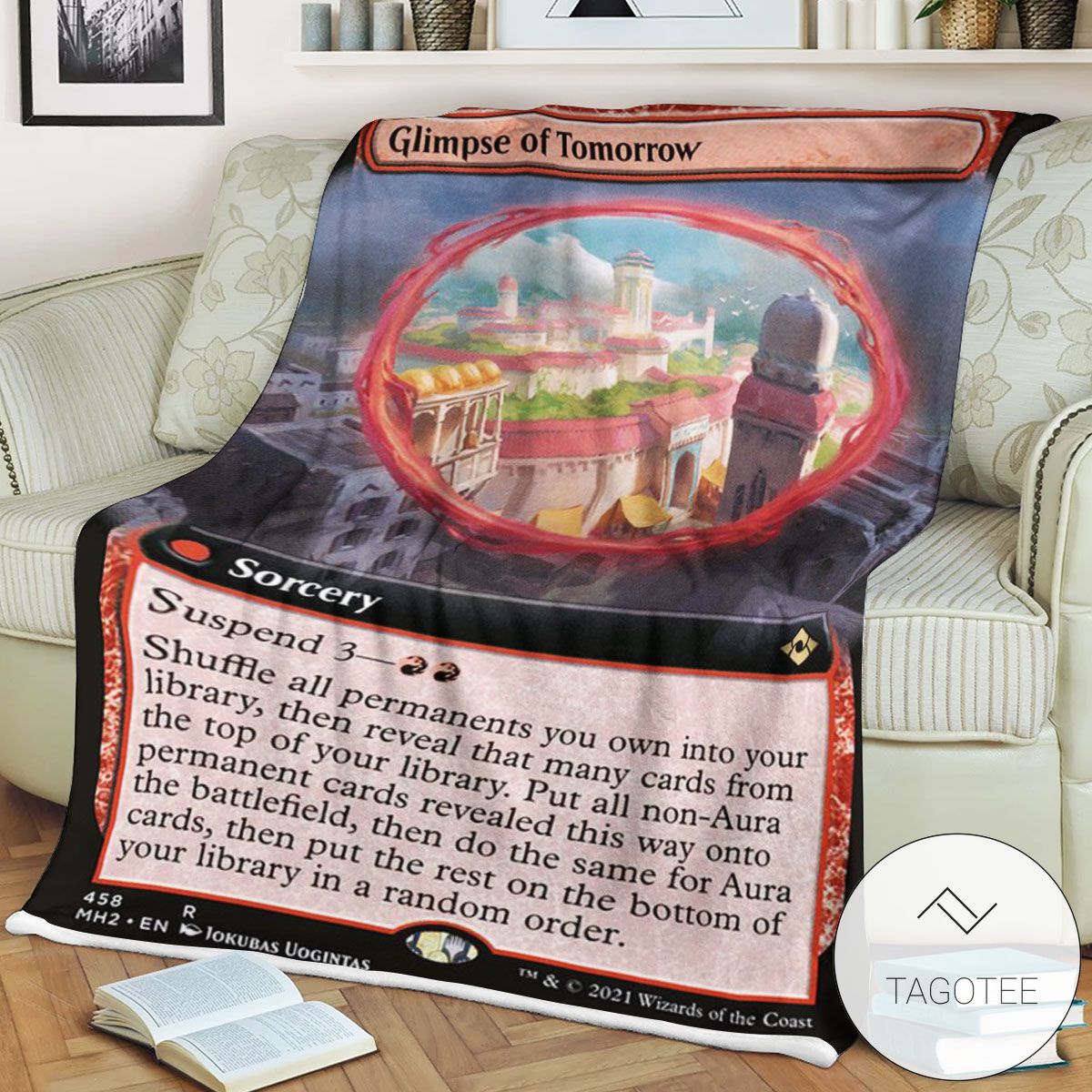 Mh2 458 Glimpse Of Tomorrow Mtg Game Magic The Gathering Blanket Mh2 458 Glimpse Of Tomorrow Mtg Game Magic The Gathering Blanket