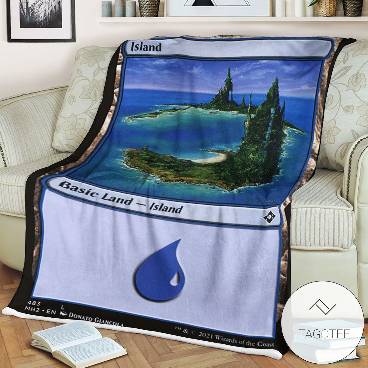 Mh2 483 Island Mtg Game Magic The Gathering Blanket Mh2 483 Island Mtg Game Magic The Gathering Blanket