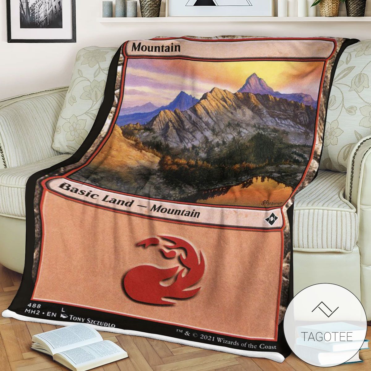 Mh2 488 Mountain Mtg Game Magic The Gathering Blanket Mh2 488 Mountain Mtg Game Magic The Gathering Blanket