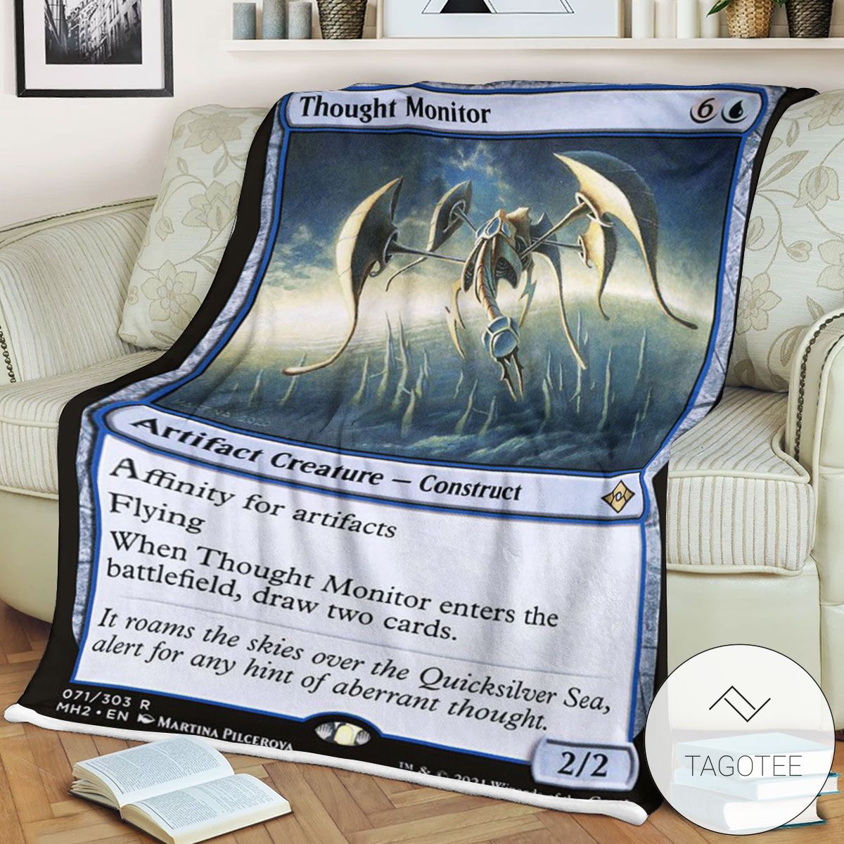 Mh2 71 Thought Monitor Mtg Game Magic The Gathering Blanket Mh2 71 Thought Monitor Mtg Game Magic The Gathering Blanket