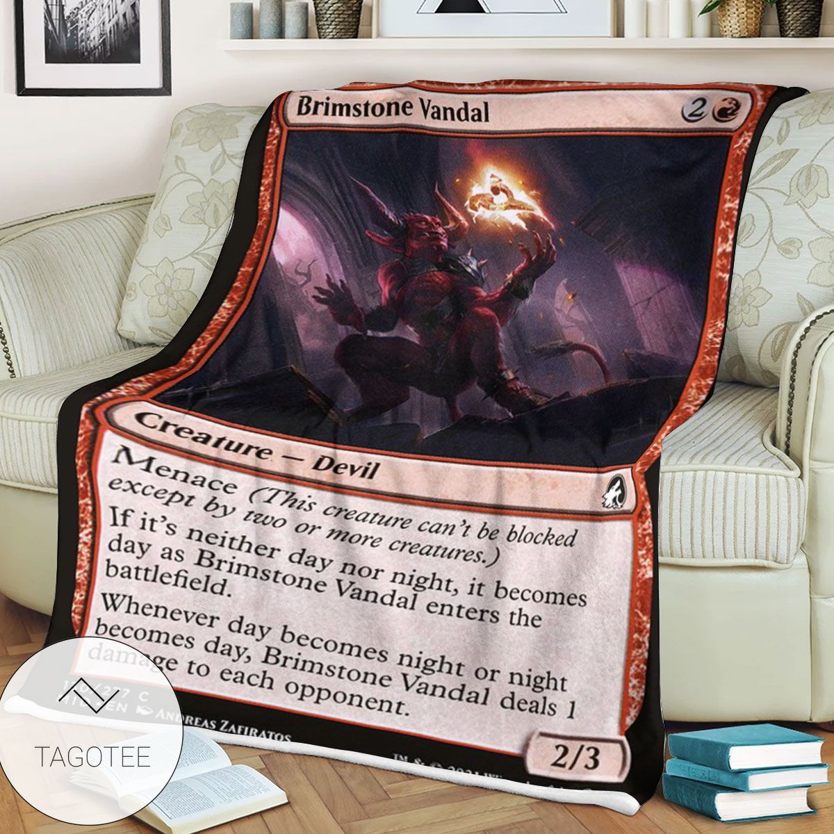 Mid 130 Brimstone Vandal Mtg Game Magic The Gathering Blanket Mid 130 Brimstone Vandal Mtg Game Magic The Gathering Blanket