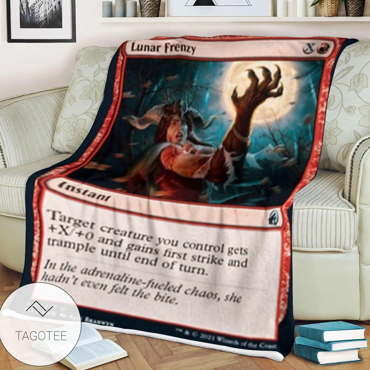 Mid 147 Lunar Frenzy Mtg Game Magic The Gathering Blanket Mid 147 Lunar Frenzy Mtg Game Magic The Gathering Blanket