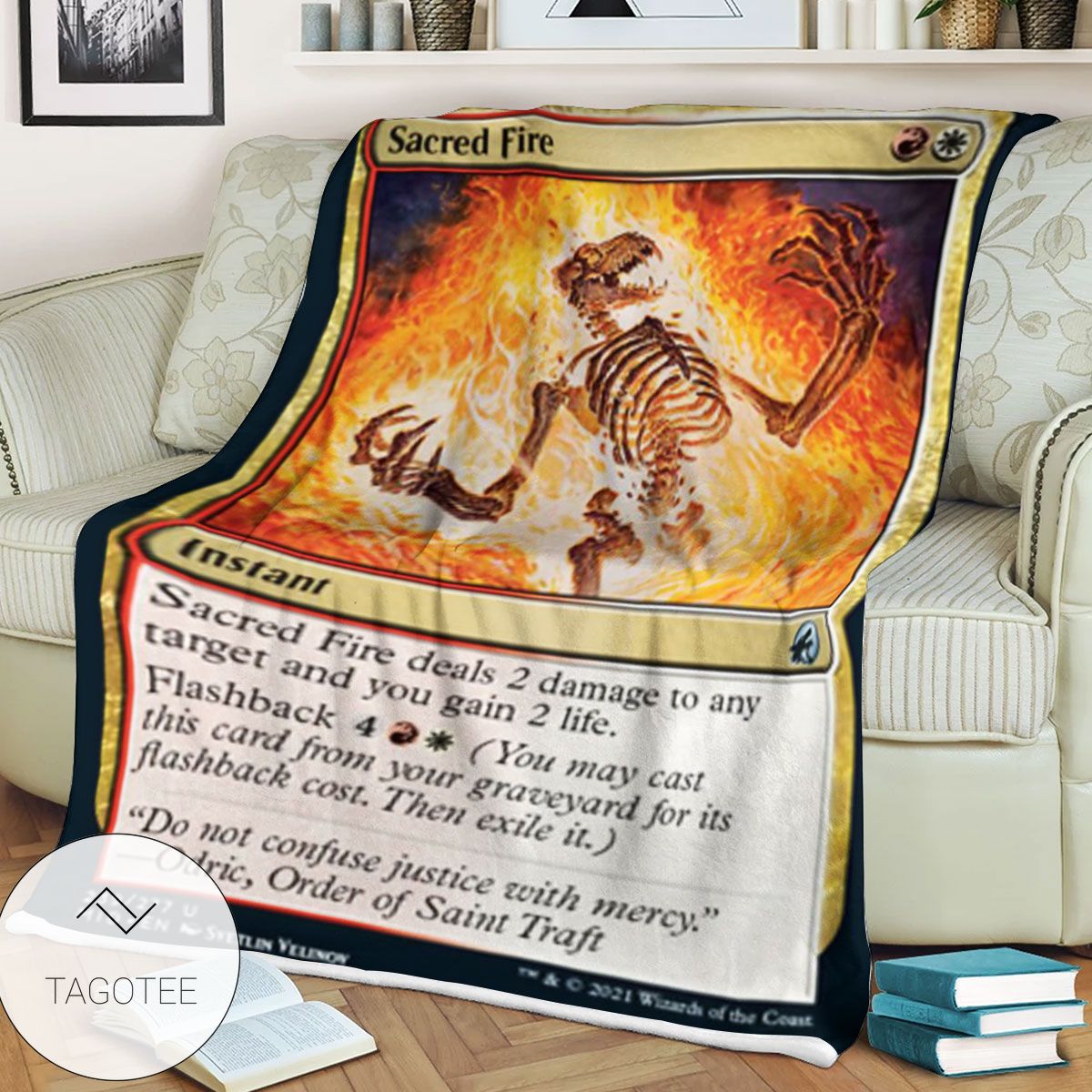 Mid 239 Sacred Fire Mtg Game Magic The Gathering Blanket Mid 239 Sacred Fire Mtg Game Magic The Gathering Blanket