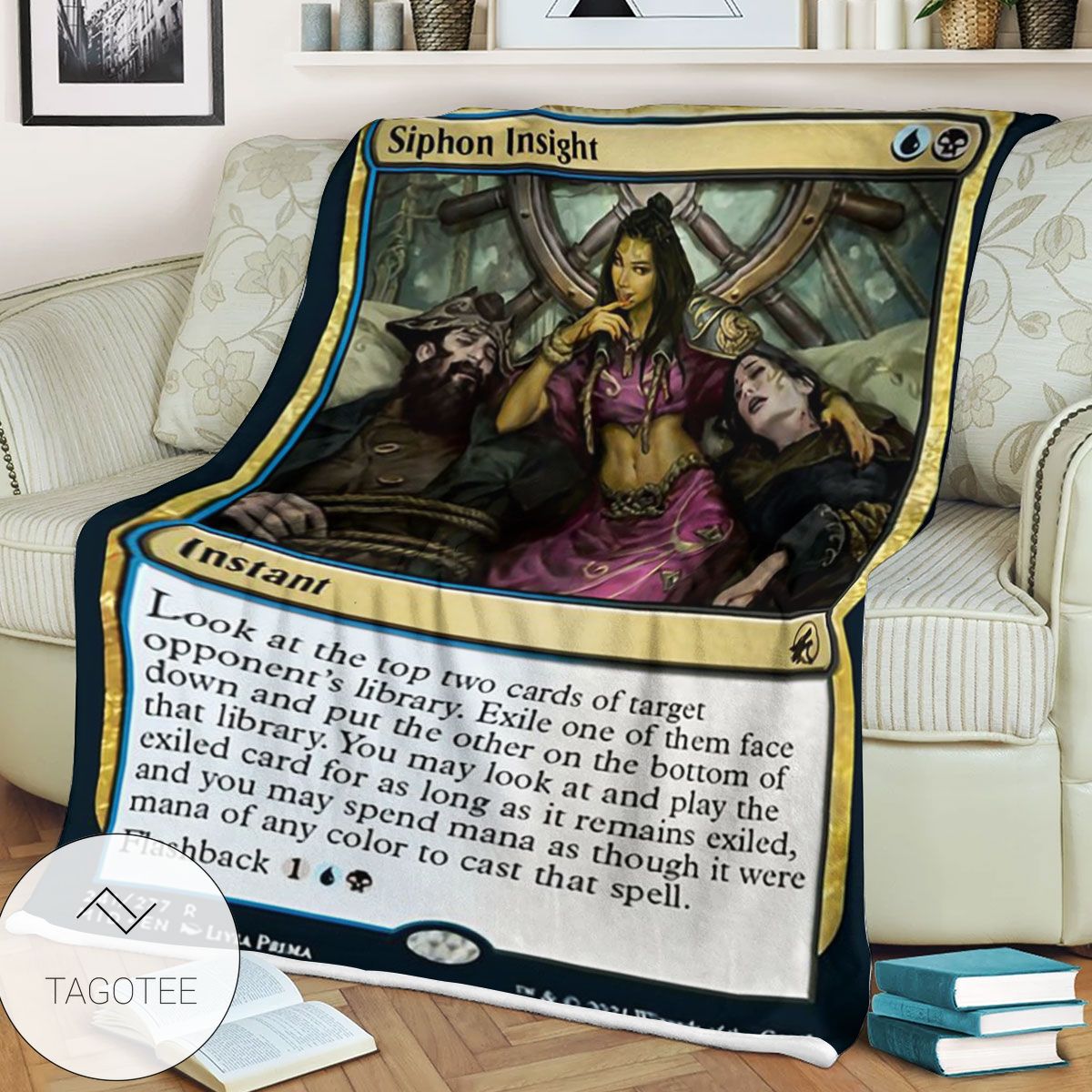 Mid 241 Siphon Insight Mtg Game Magic The Gathering Blanket Mid 241 Siphon Insight Mtg Game Magic The Gathering Blanket