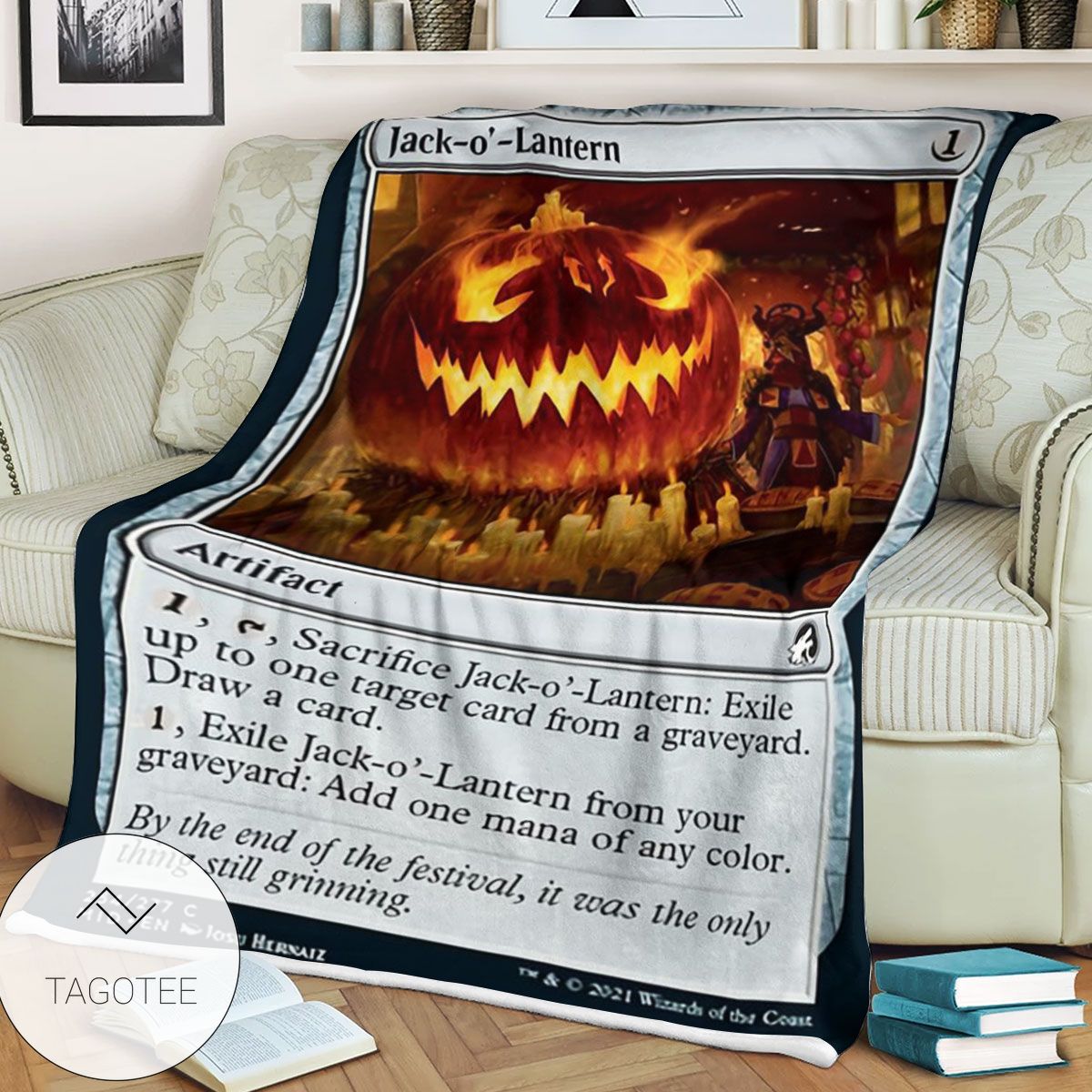 Mid 254 Jack O Lantern Mtg Game Magic The Gathering Blanket Mid 254 Jack O Lantern Mtg Game Magic The Gathering Blanket