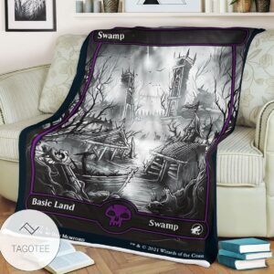 Mid 273 Swamp Mtg Game Magic The Gathering Blanket