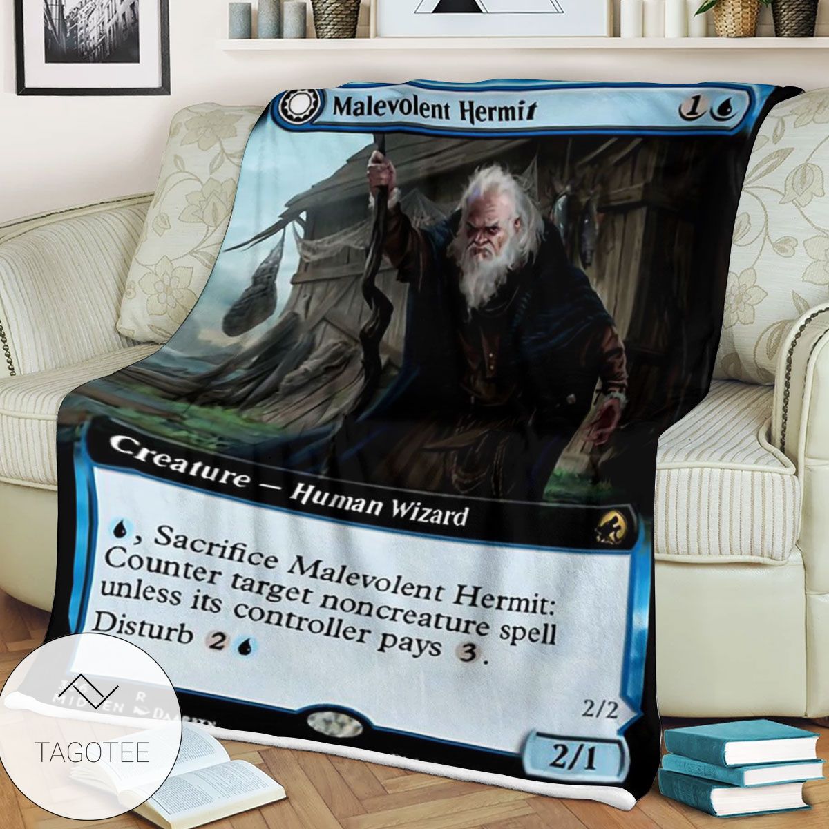 Mid 336 Malevolent Hermit Mtg Game Magic The Gathering Blanket Mid 336 Malevolent Hermit Mtg Game Magic The Gathering Blanket
