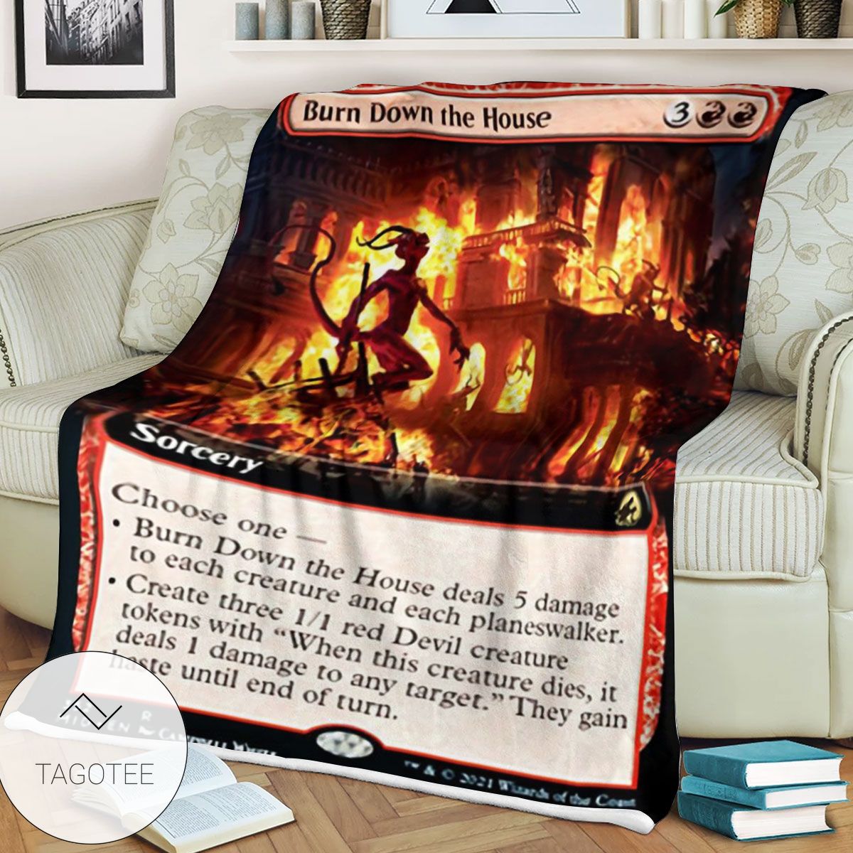 Mid 352 Burn Down The House Mtg Game Magic The Gathering Blanket Mid 352 Burn Down The House Mtg Game Magic The Gathering Blanket