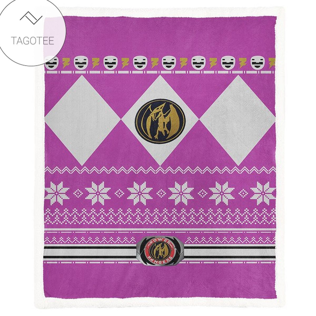 Mighty Morphin Power Ranger Pink Blanket Mighty Morphin Power Ranger Pink Blanket