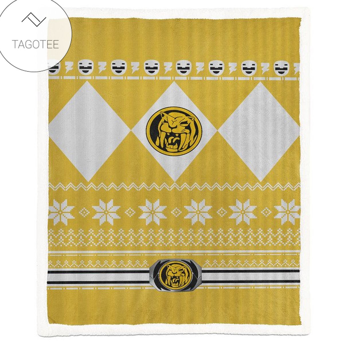 Mighty Morphin Power Ranger Yellow Blanket Tagotee Mighty Morphin Power Ranger Yellow Blanket Tagotee