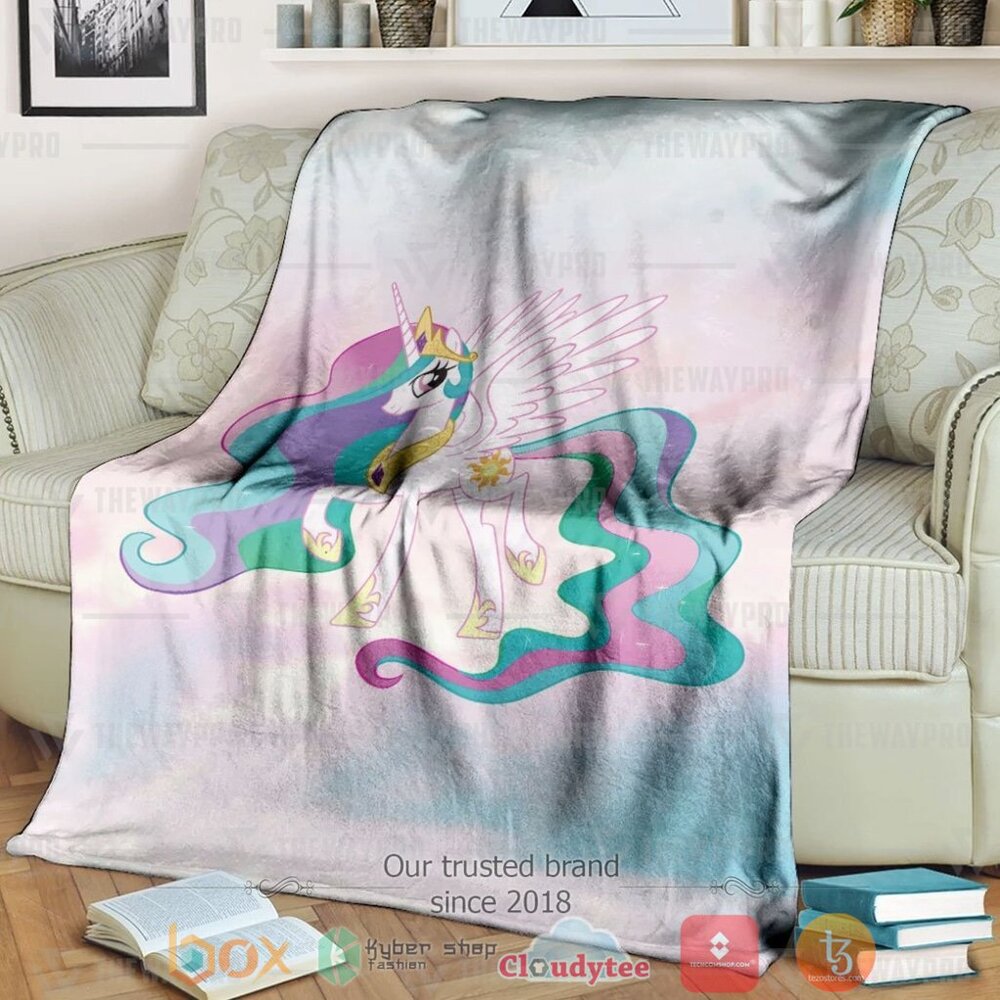 Movie My Little Pony Princess Celestia Custom Soft Blanket Movie My Little Pony Princess Celestia Custom Soft Blanket