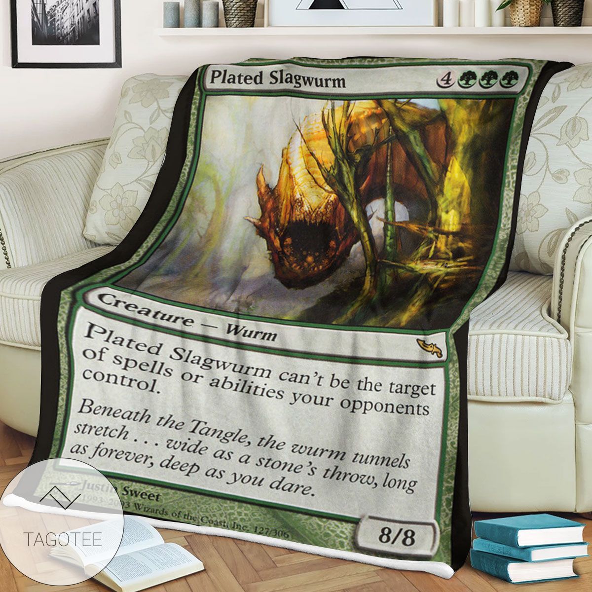 Mrd 127 Plated Slagwurm Magic The Gathering Mtg Blanket Mrd 127 Plated Slagwurm Magic The Gathering Mtg Blanket