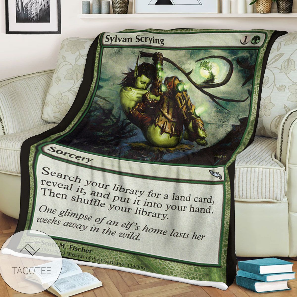 Mrd 130 Sylvan Scrying Magic The Gathering Mtg Blanket Mrd 130 Sylvan Scrying Magic The Gathering Mtg Blanket