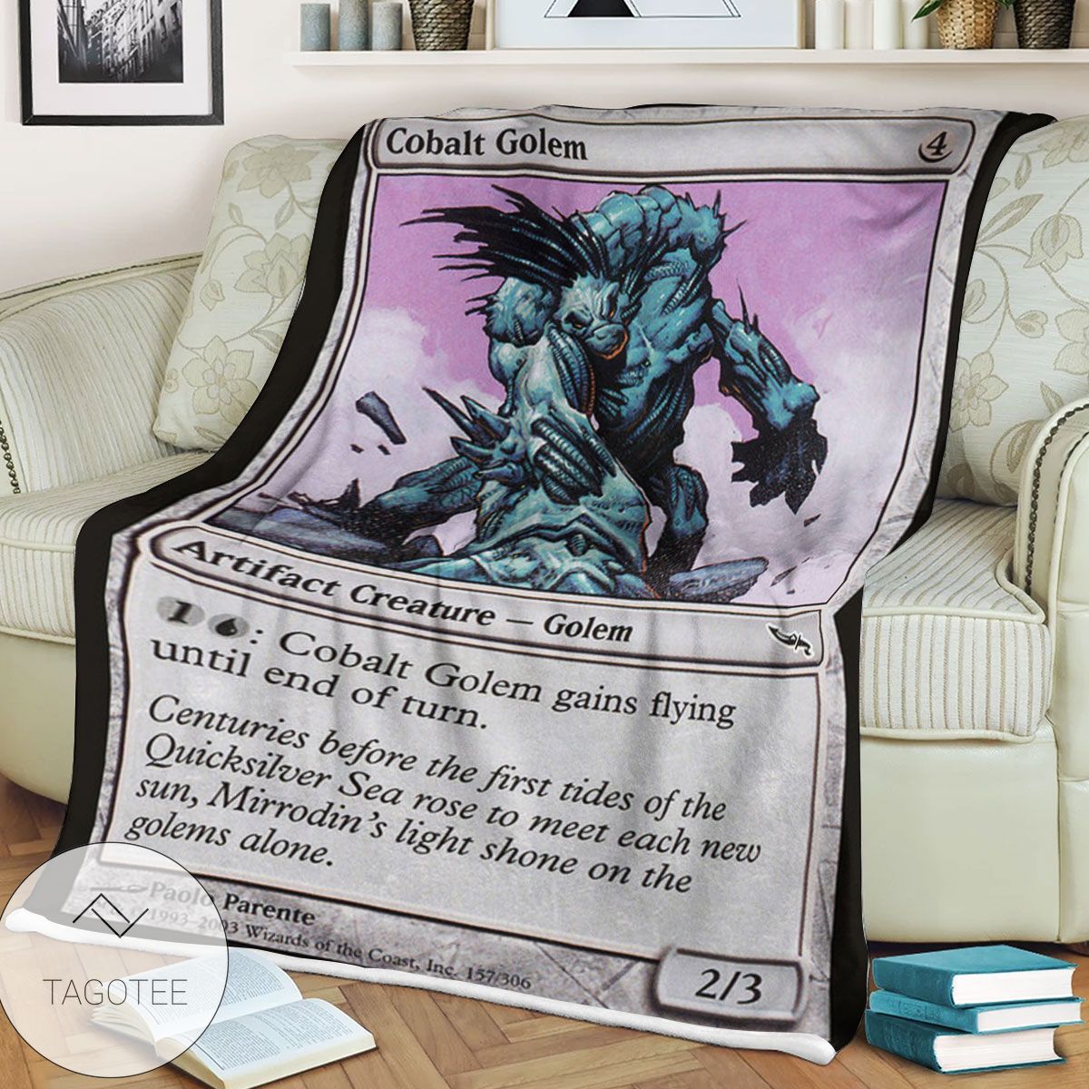 Mrd 157 Cobalt Golem Magic The Gathering Mtg Blanket Mrd 157 Cobalt Golem Magic The Gathering Mtg Blanket