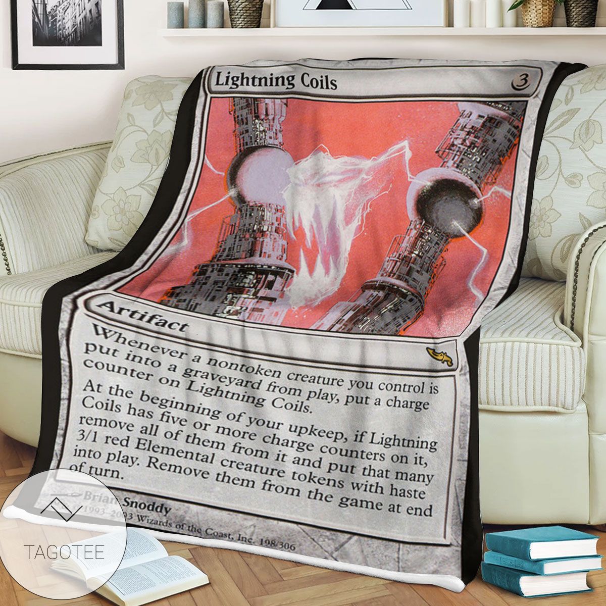 Mrd 198 Lightning Coils Magic The Gathering Mtg Blanket Mrd 198 Lightning Coils Magic The Gathering Mtg Blanket