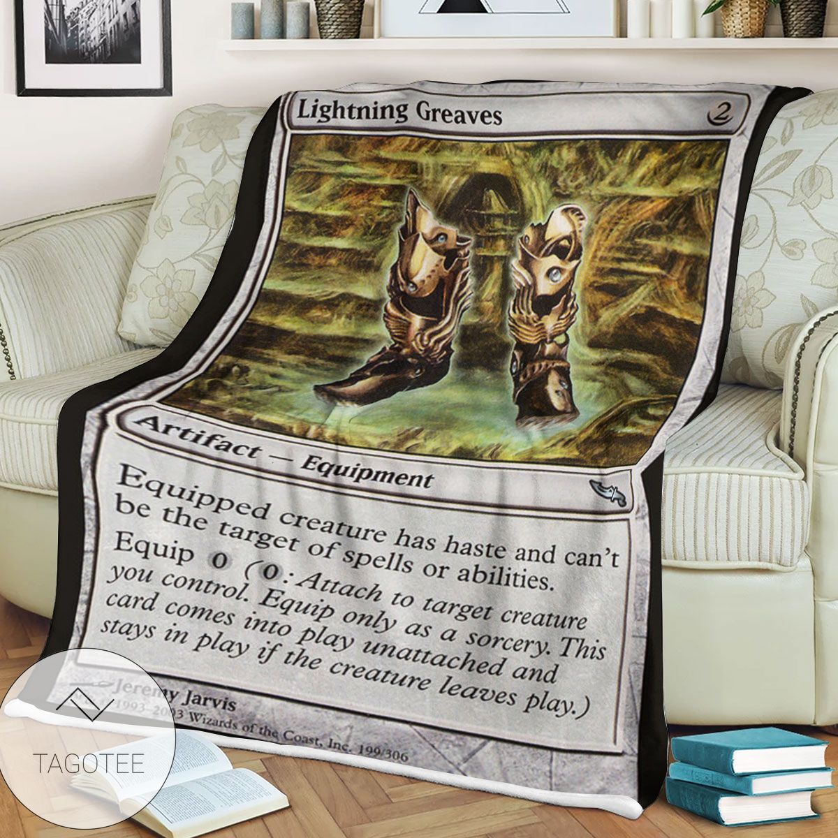 Mrd 199 Lightning Greaves Magic The Gathering Mtg Blanket Mrd 199 Lightning Greaves Magic The Gathering Mtg Blanket