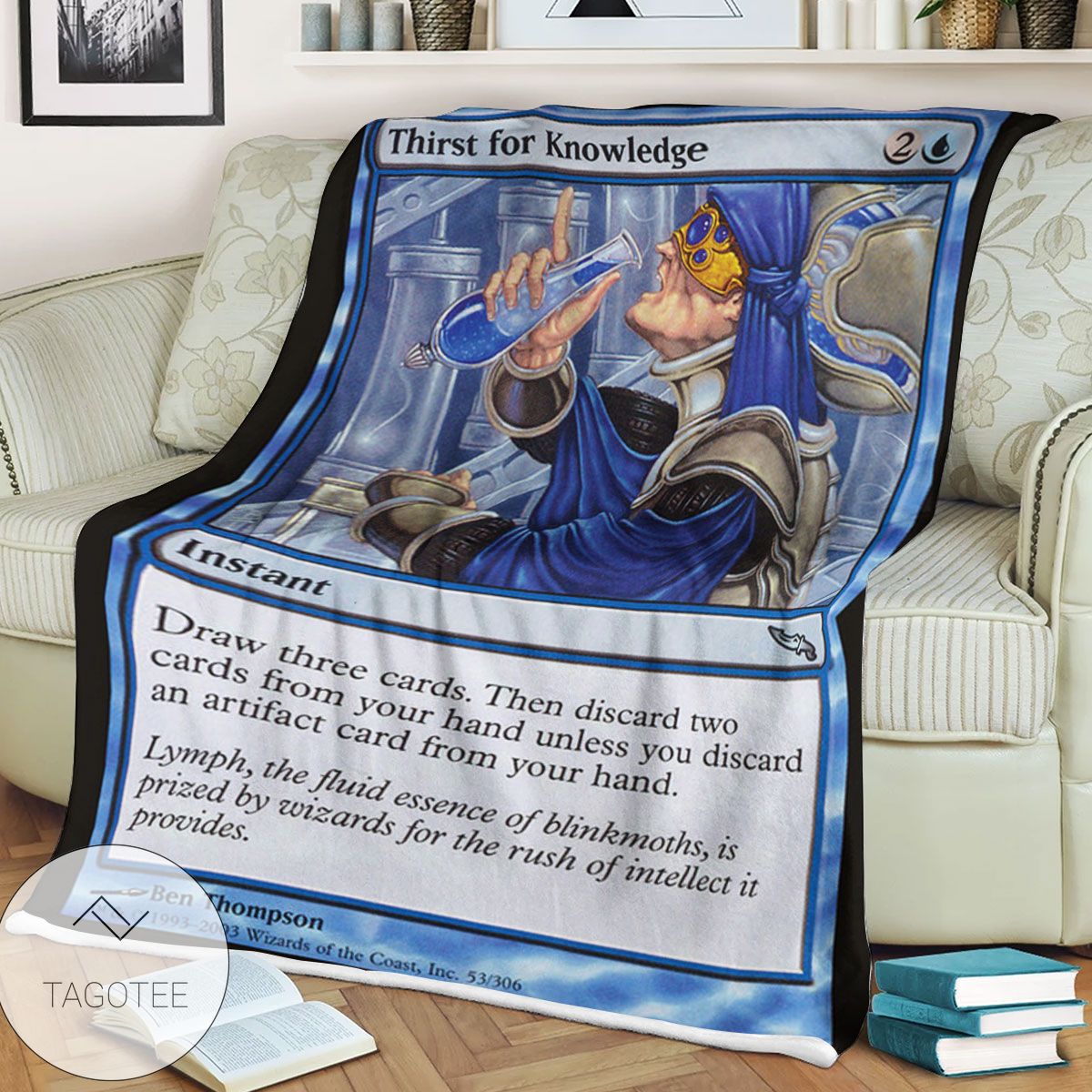 Mrd 53 Thirst For Knowledge Magic The Gathering Mtg Blanket Mrd 53 Thirst For Knowledge Magic The Gathering Mtg Blanket