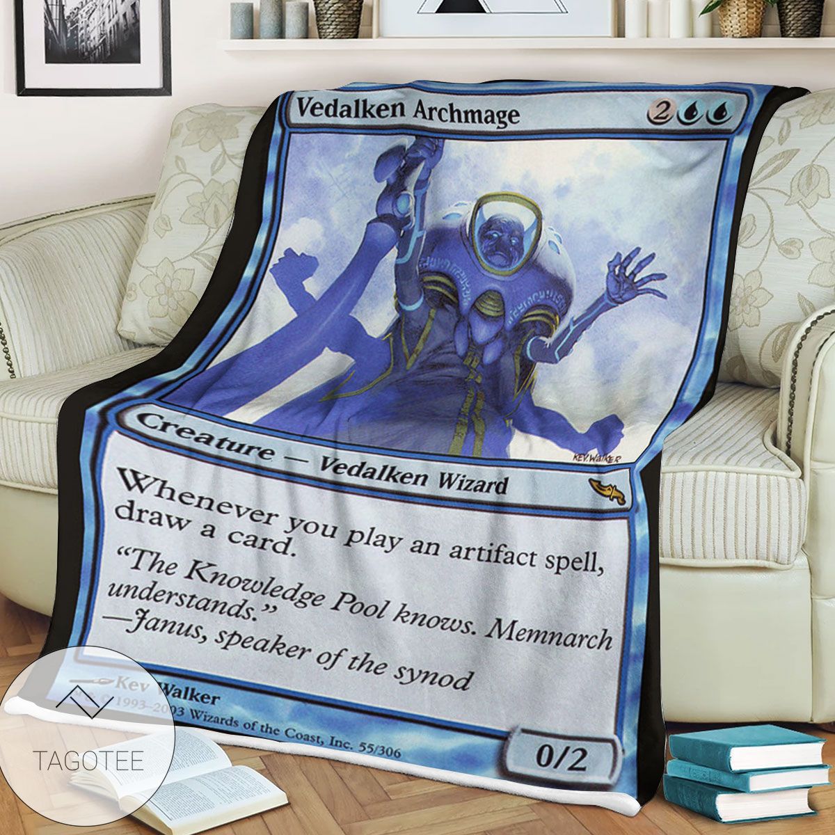 Mrd 55 Vedalken Archmage Magic The Gathering Mtg Blanket Mrd 55 Vedalken Archmage Magic The Gathering Mtg Blanket